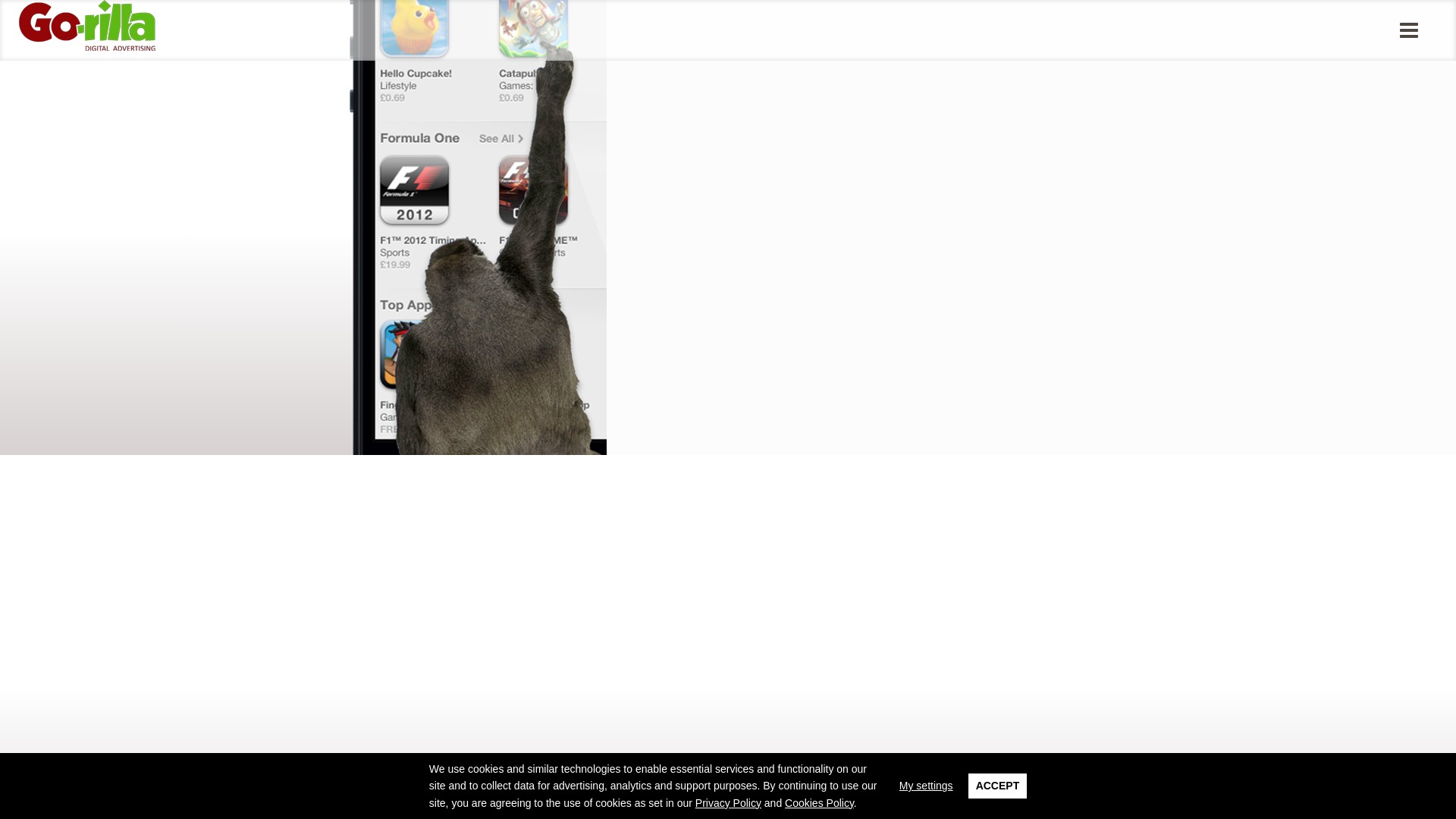website screenshot of https://go-rilla.mobi/