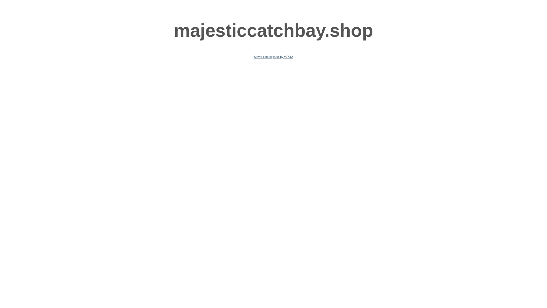 website screenshot of https://majesticcatchbay.shop/