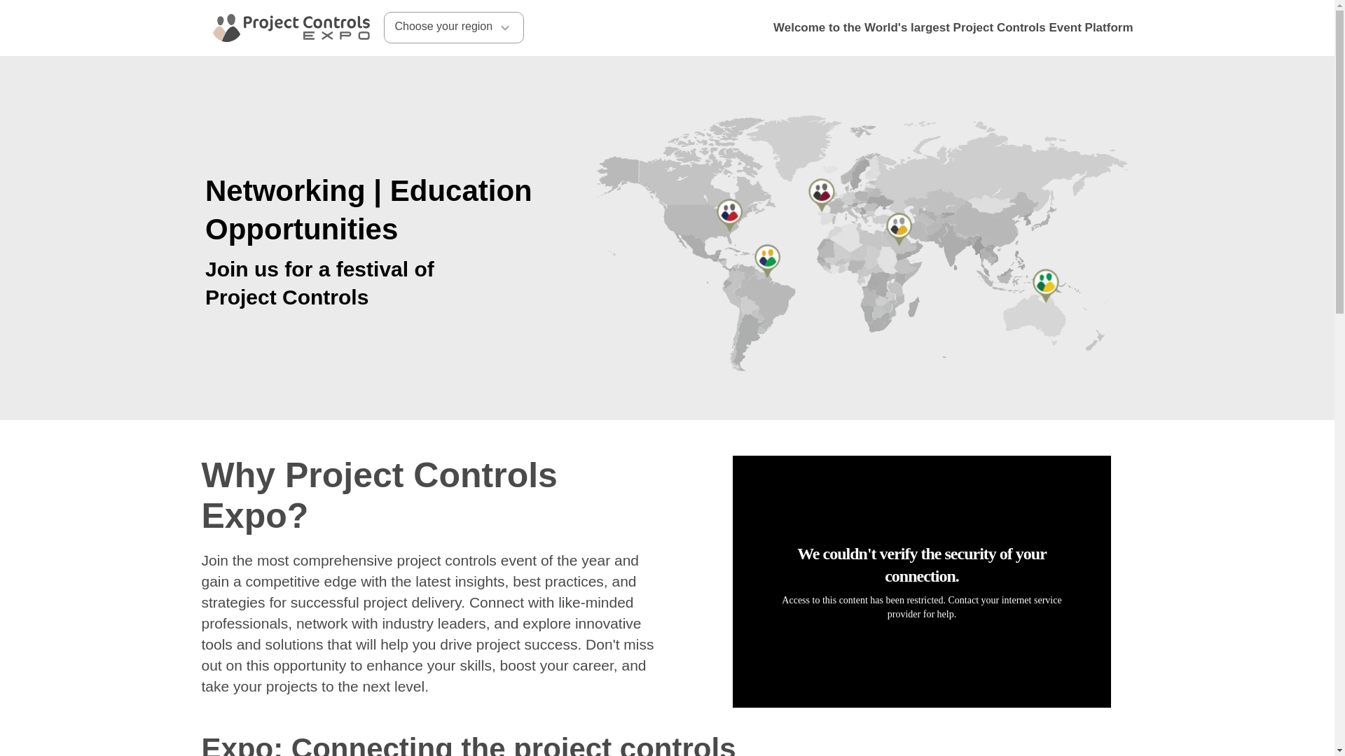 website screenshot of https://joinprojectcontrolexpo.com/