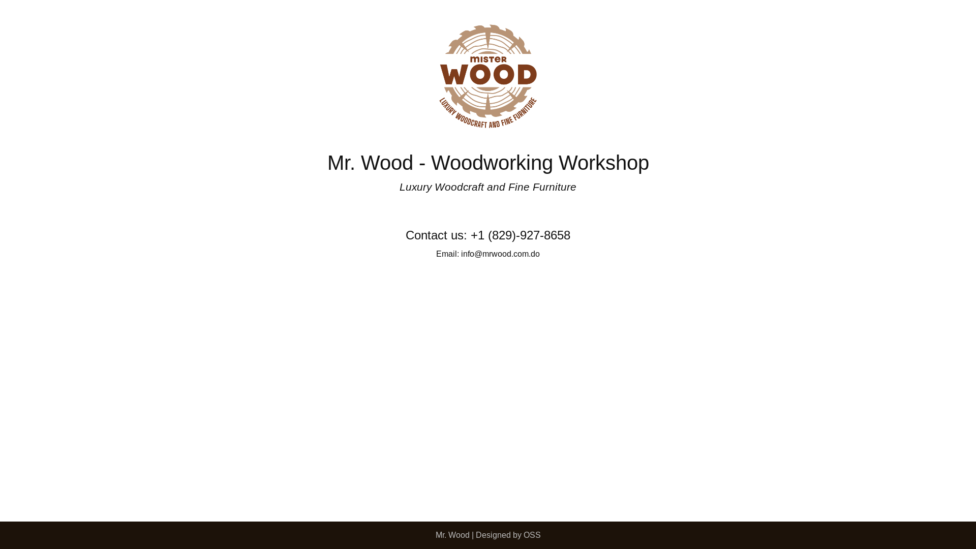 website screenshot of https://misterwood.com.do/