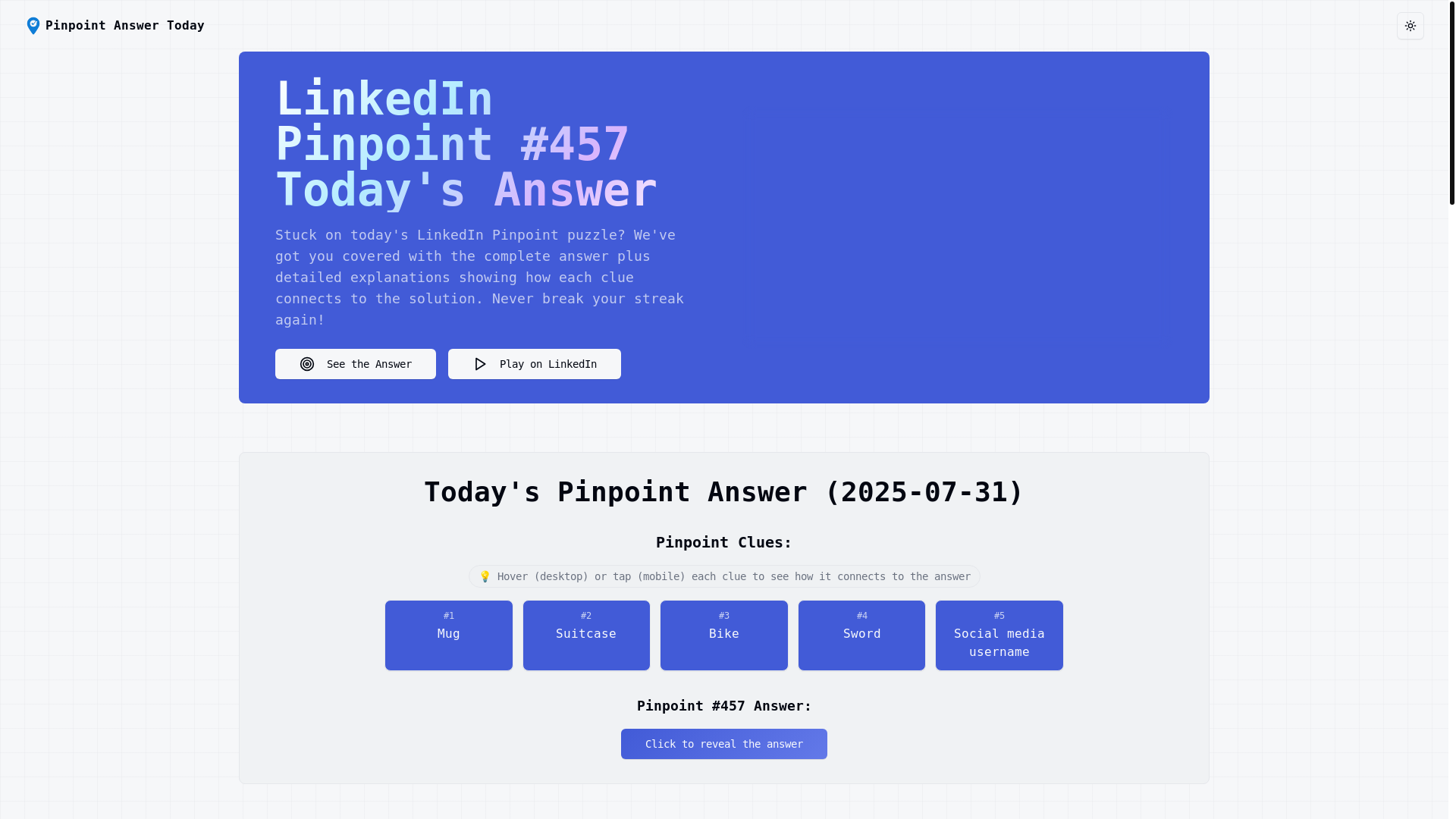 website screenshot of https://pinpointanswer-today.pages.dev/