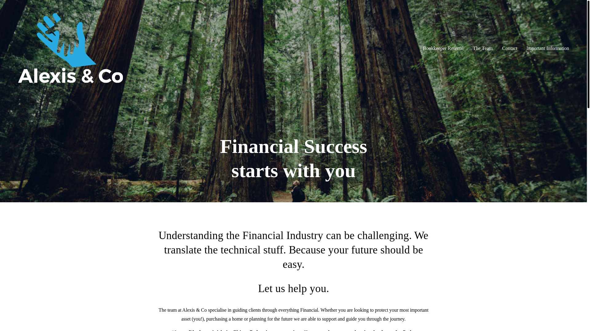 website screenshot of https://kiwisaveralexis.co/