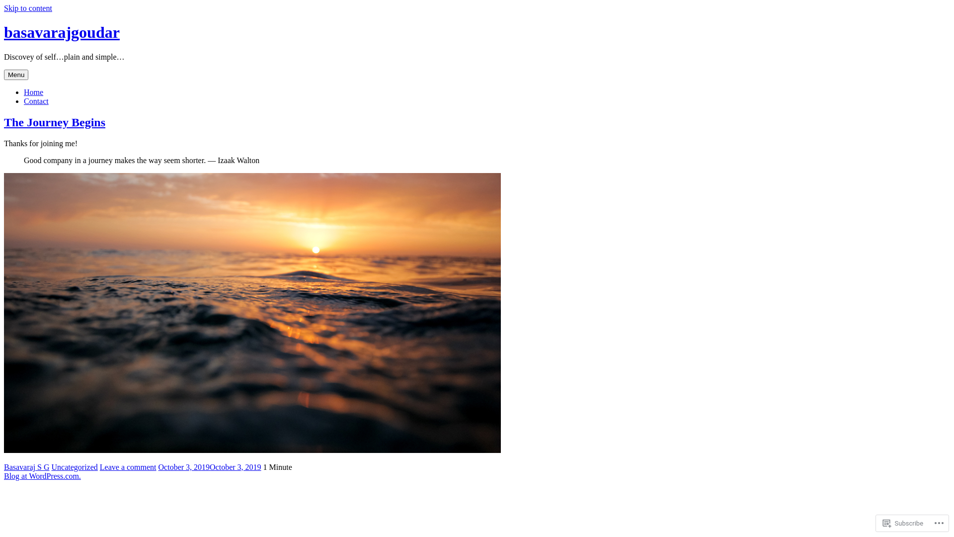 website screenshot of https://basavarajgoudar.blog/