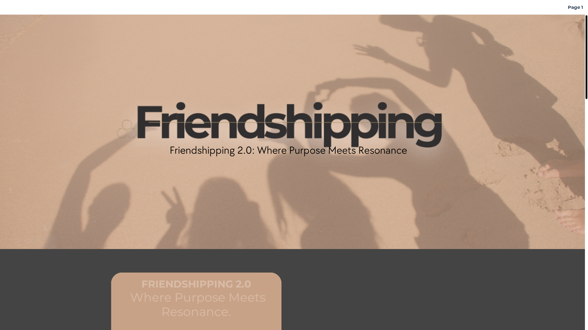 website screenshot of https://friendshippingevent.com/