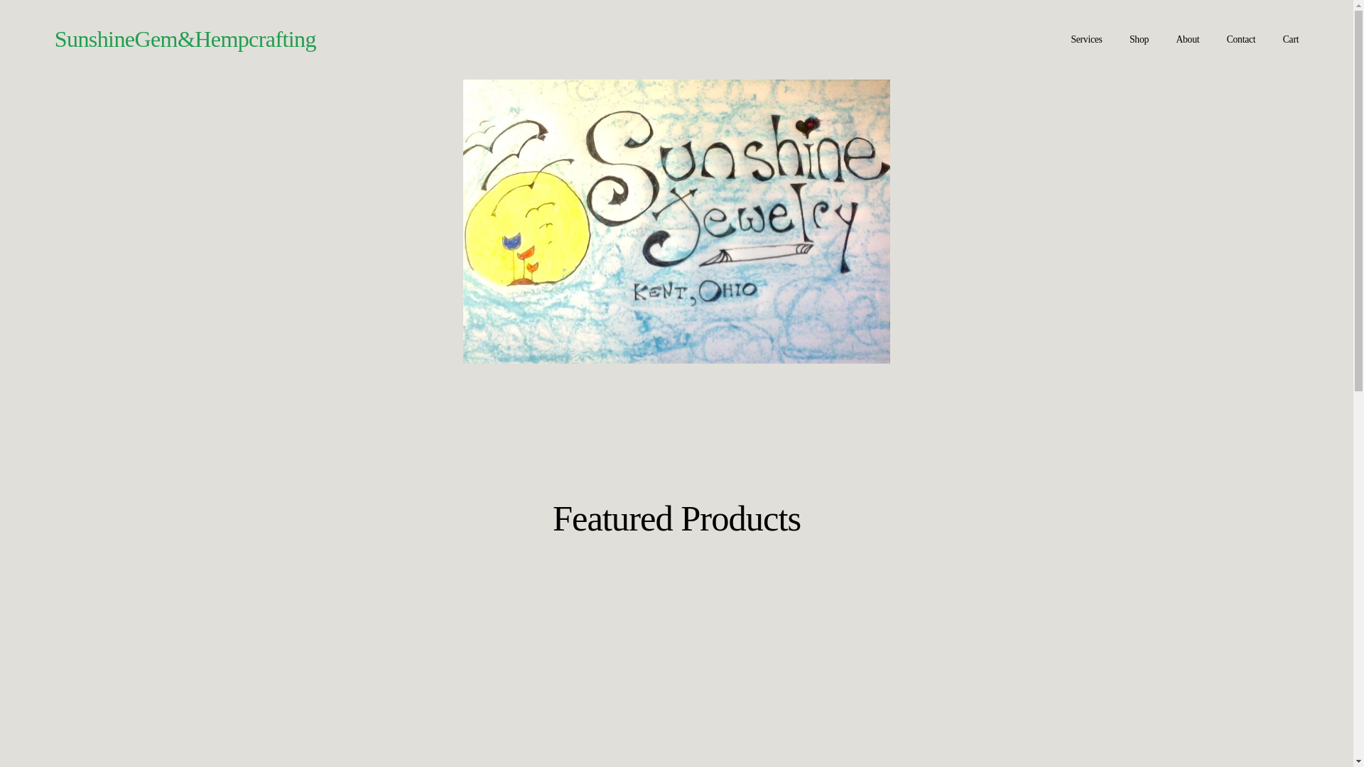 website screenshot of https://sunshinegemhempcrafting.com/