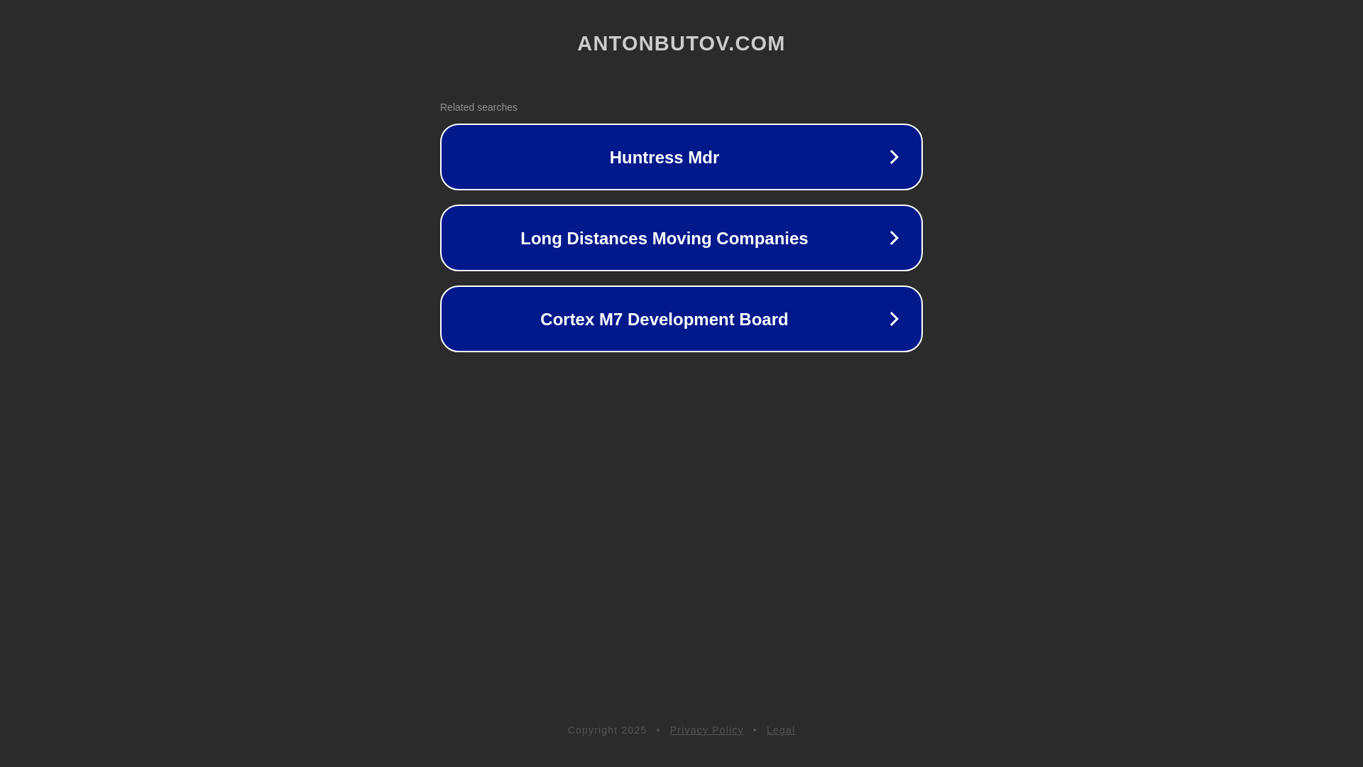 website screenshot of https://antonbutov.com/