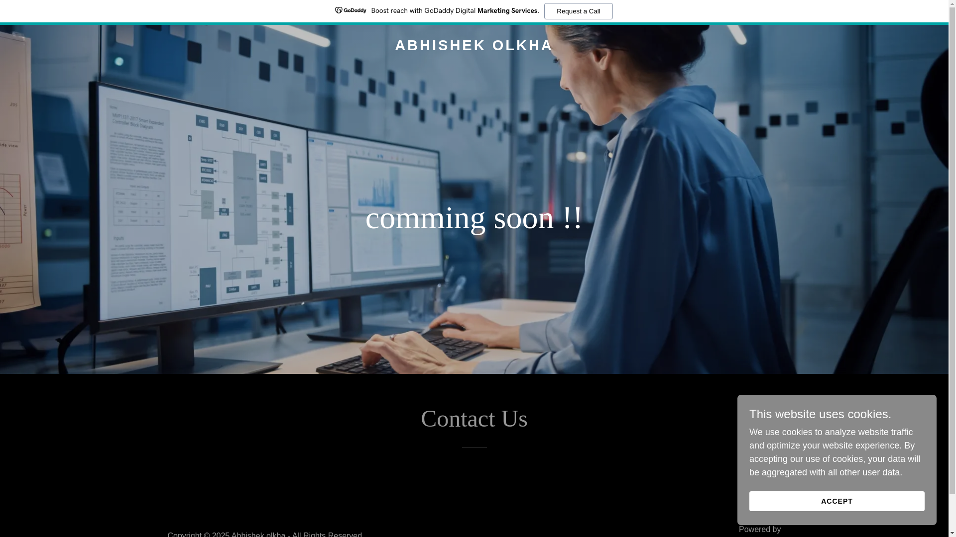 website screenshot of https://abhishekolkha.in/