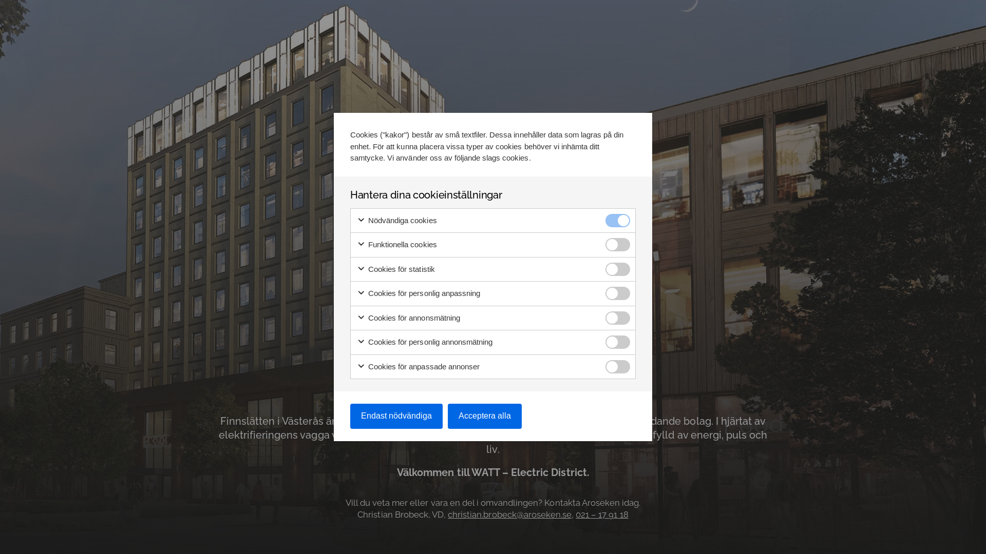 website screenshot of https://watt-electricdistrict.com/
