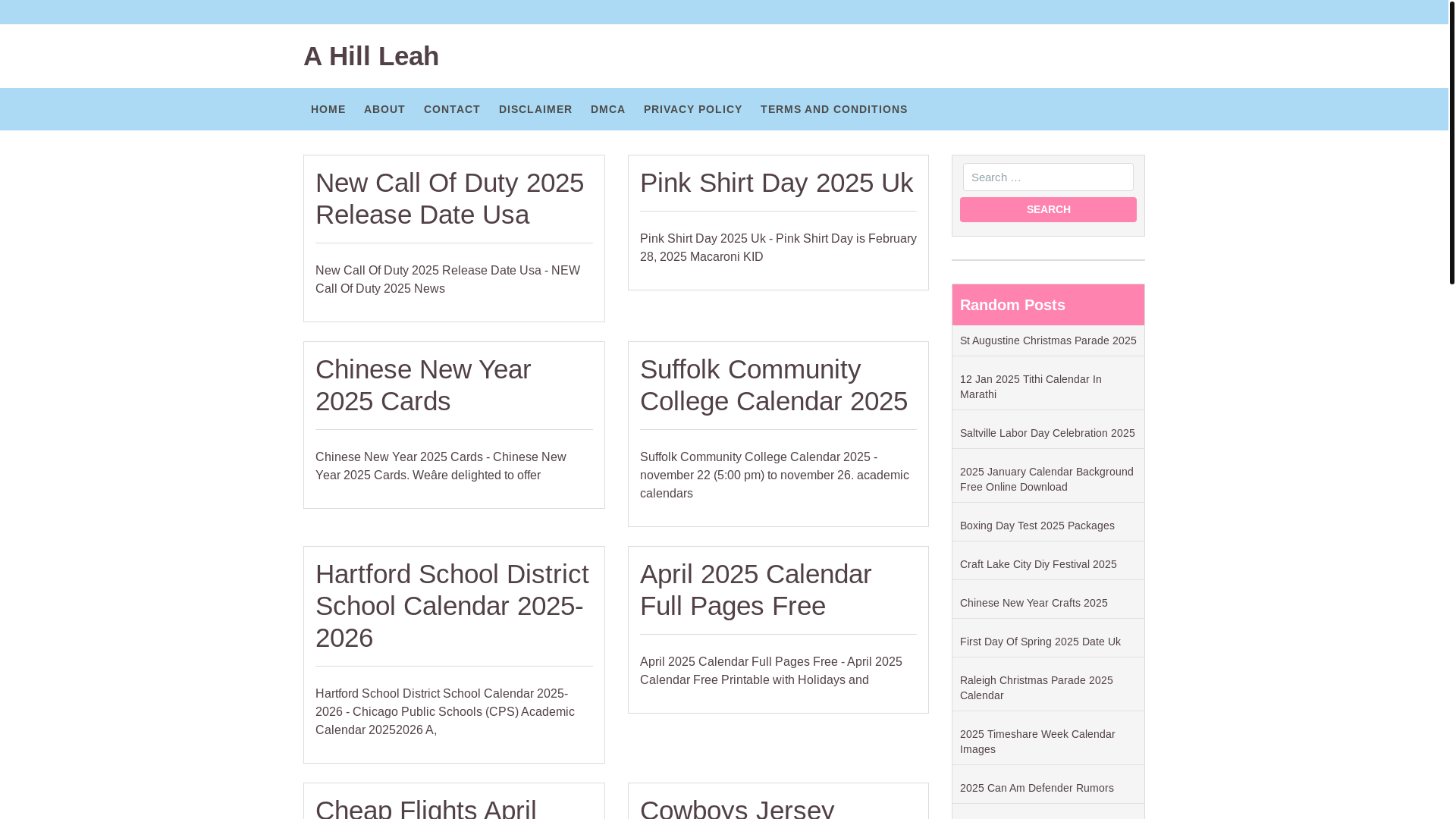 website screenshot of https://ahillleah.pages.dev/
