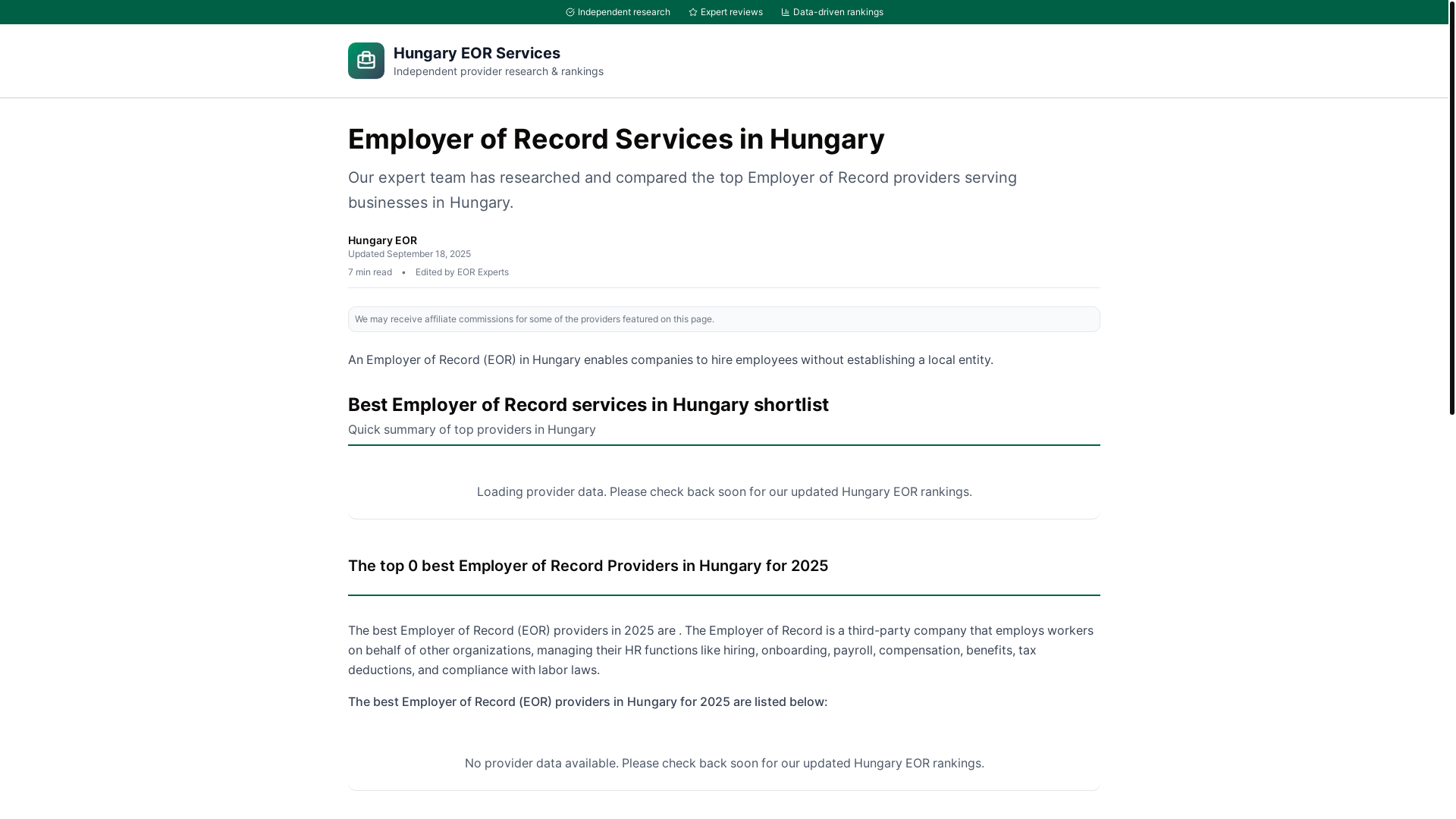 website screenshot of https://bestemployerofrecordhungary.com/