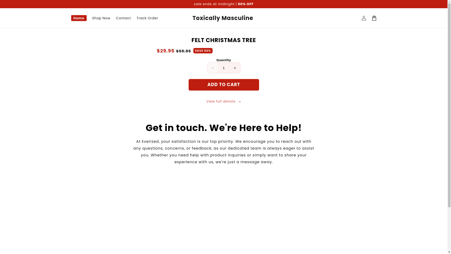 website screenshot of https://buytoxicallymasculine.com/