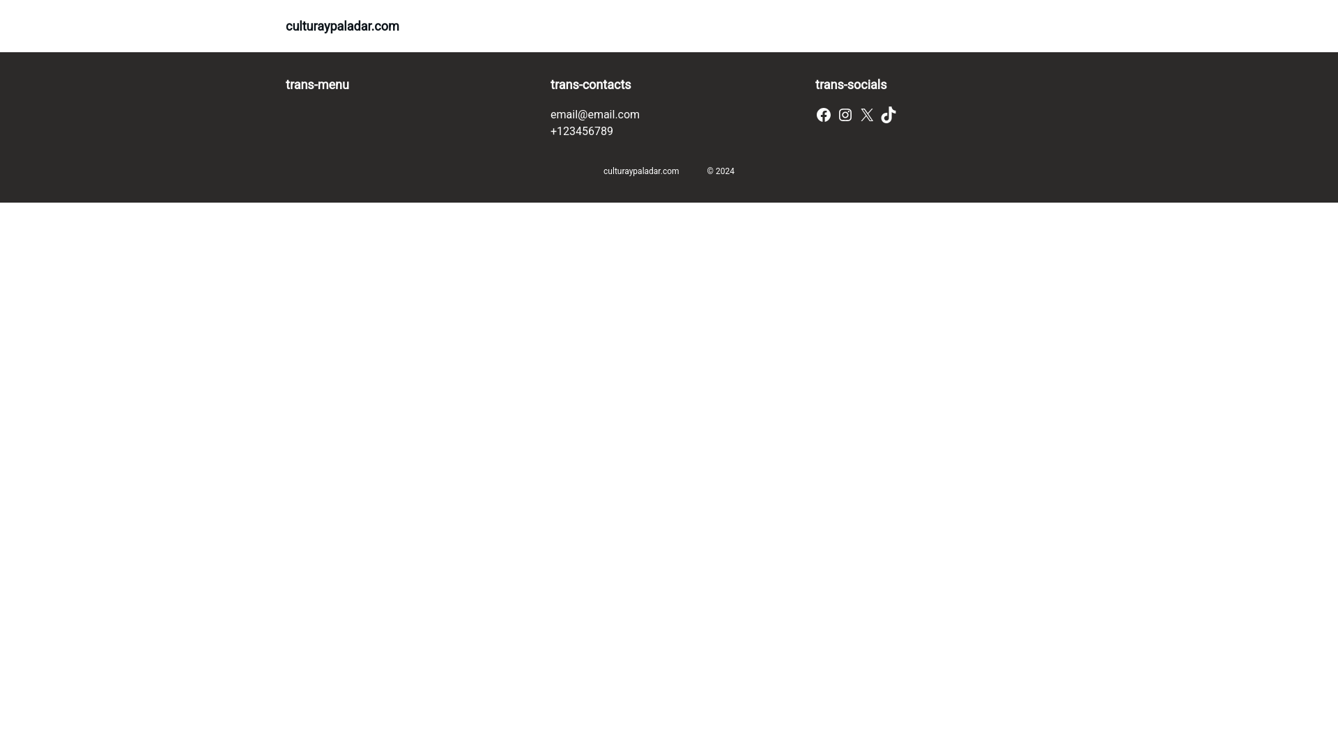 website screenshot of https://culturaypaladar.com/