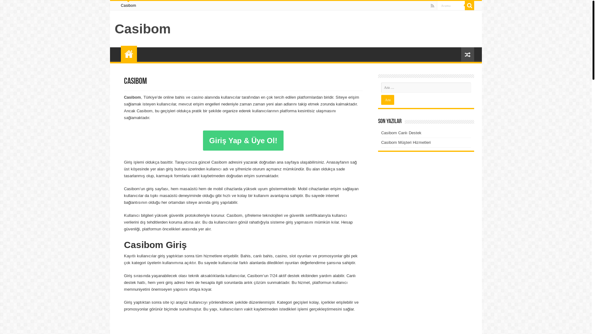website screenshot of https://casibomcevrimsiz.com/