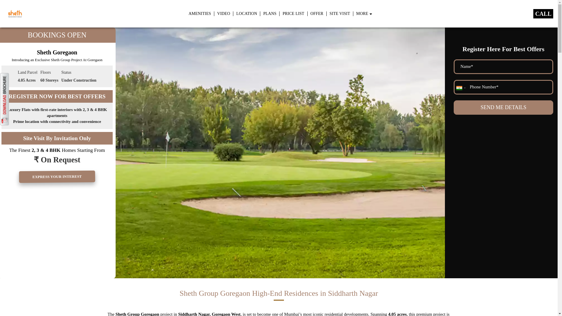 website screenshot of https://shethgoregaon.com/