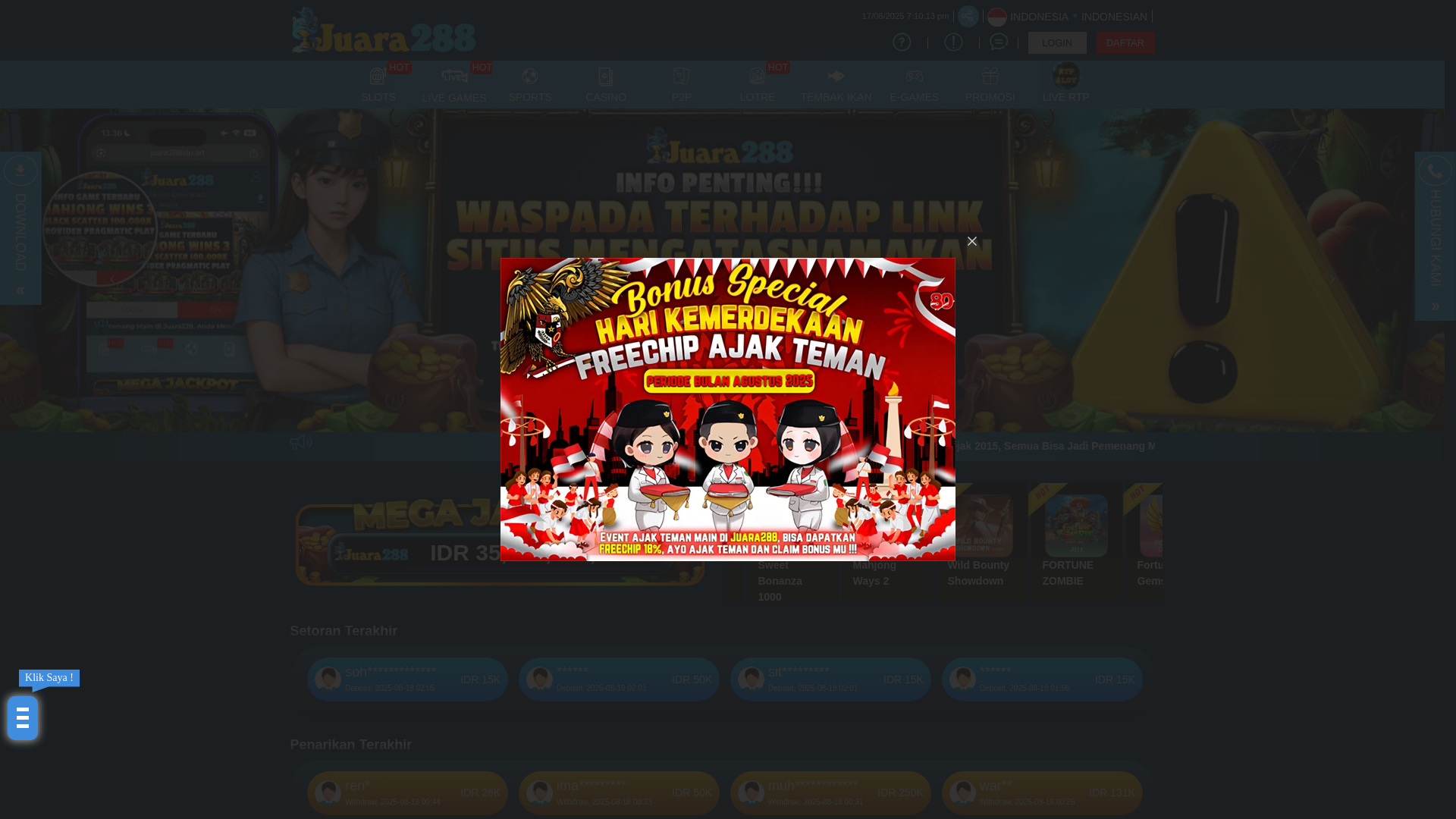 website screenshot of https://ayokgabung.site/