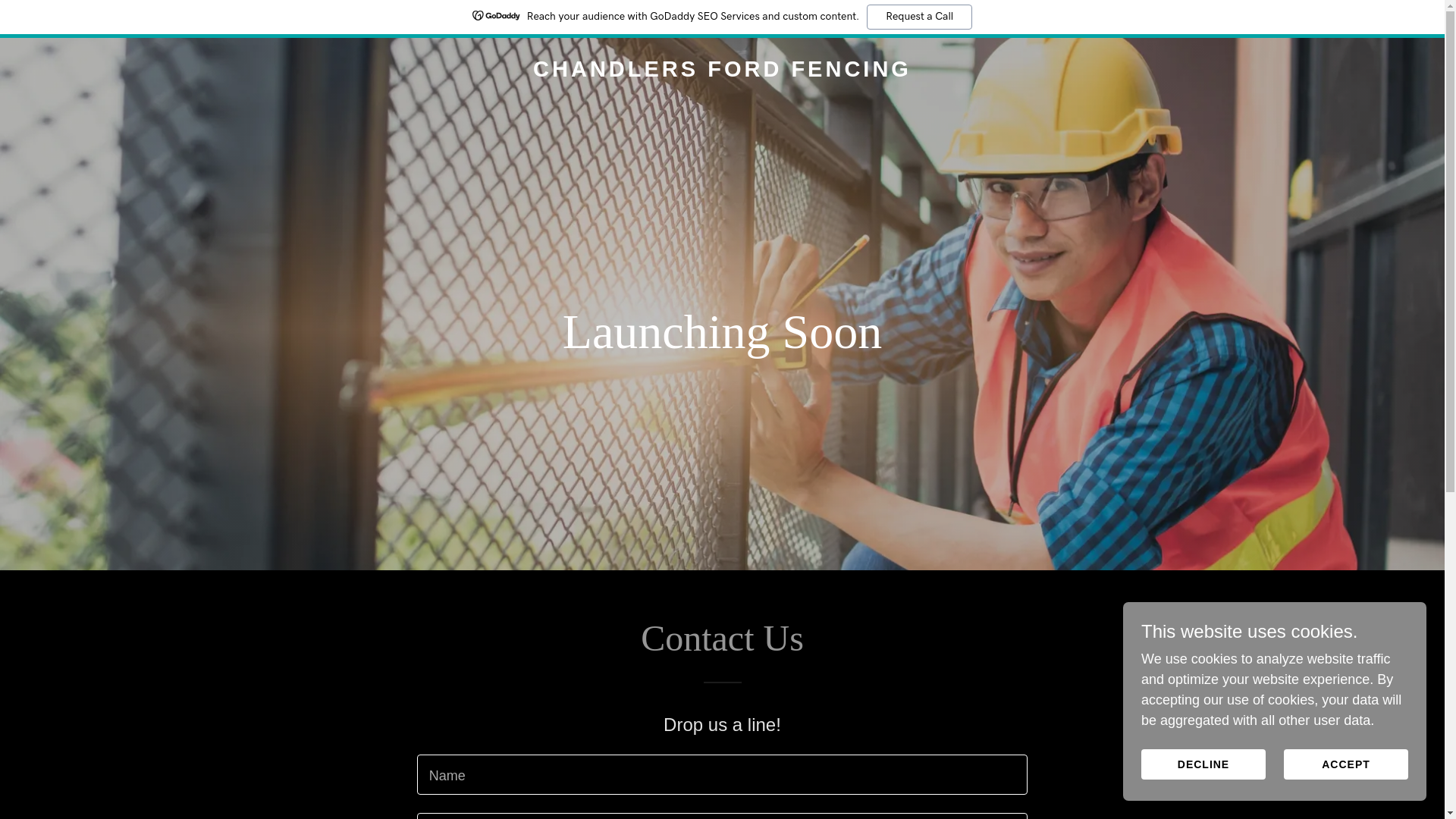 website screenshot of https://chandlersfordfencing.co.uk/