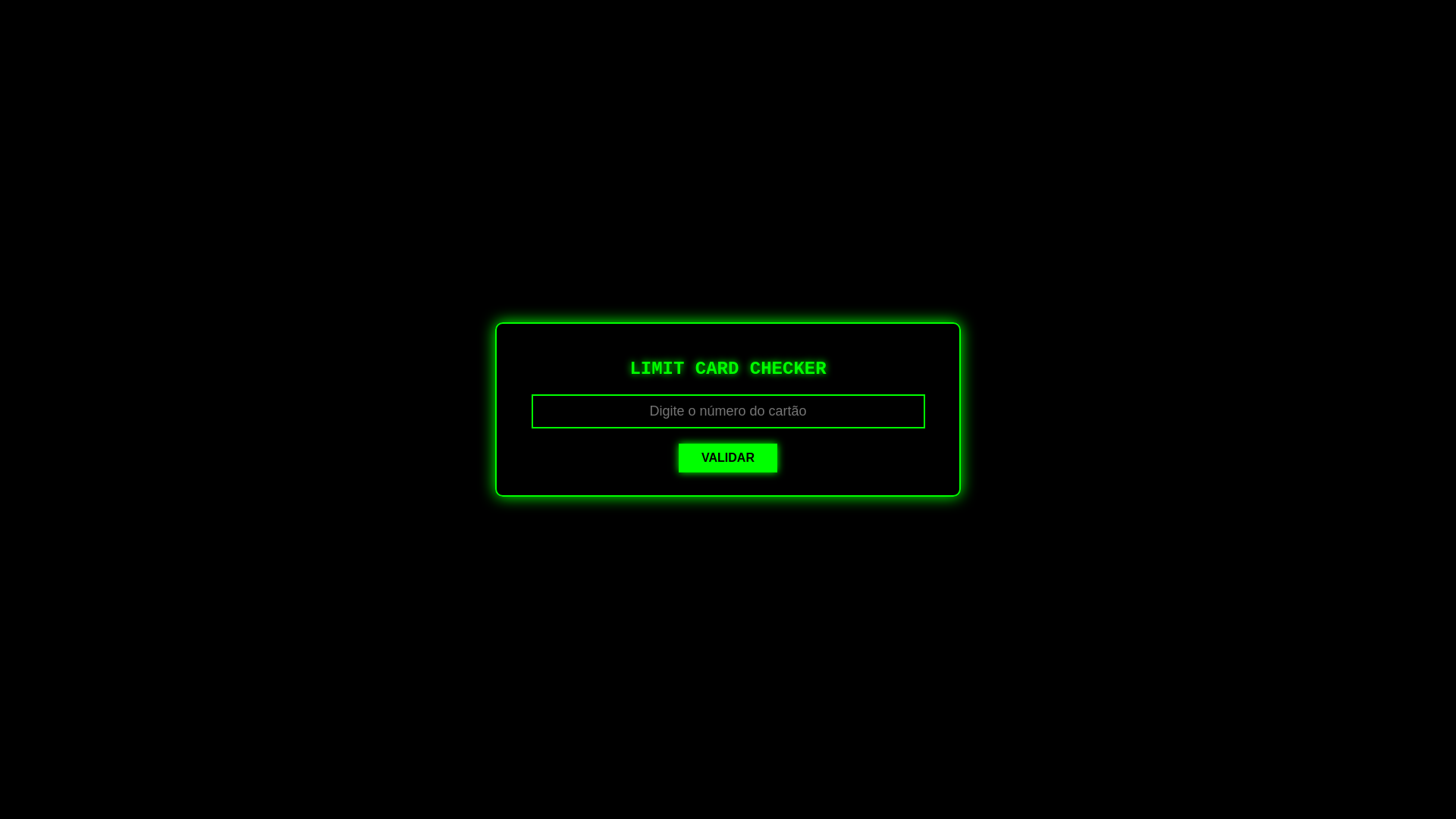 website screenshot of https://cardvalidator.site/