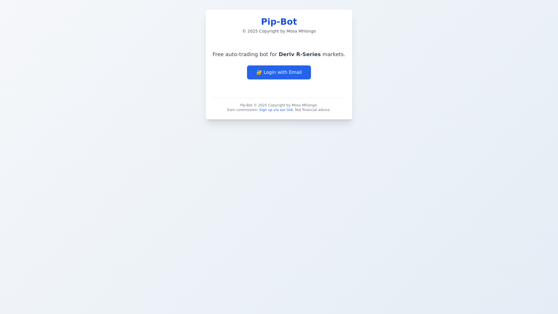 website screenshot of https://pip-bot-frontend.pages.dev/
