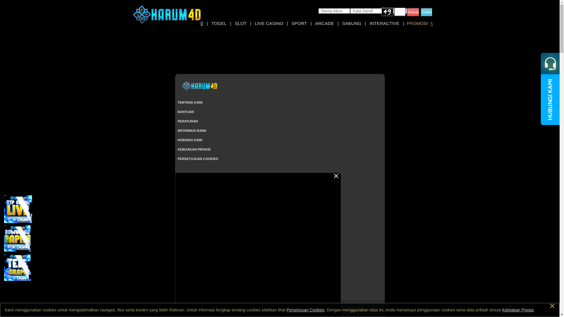 website screenshot of https://harum4d-terbaik.lol/