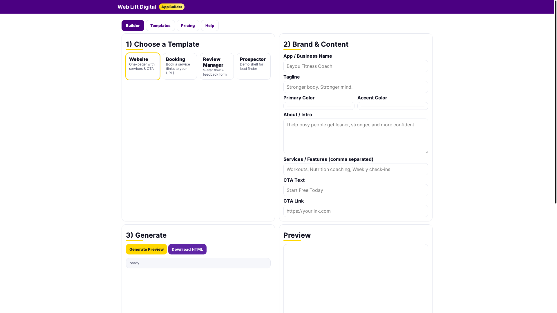 website screenshot of https://client-bi4.pages.dev/