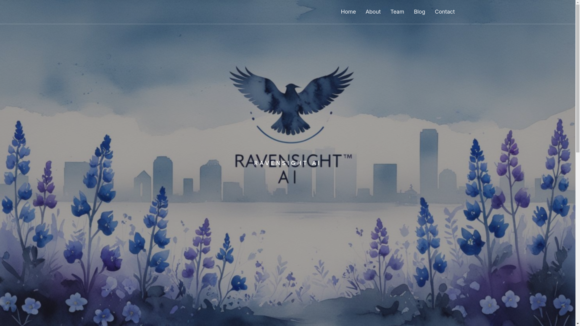 website screenshot of https://ravensightai.com/
