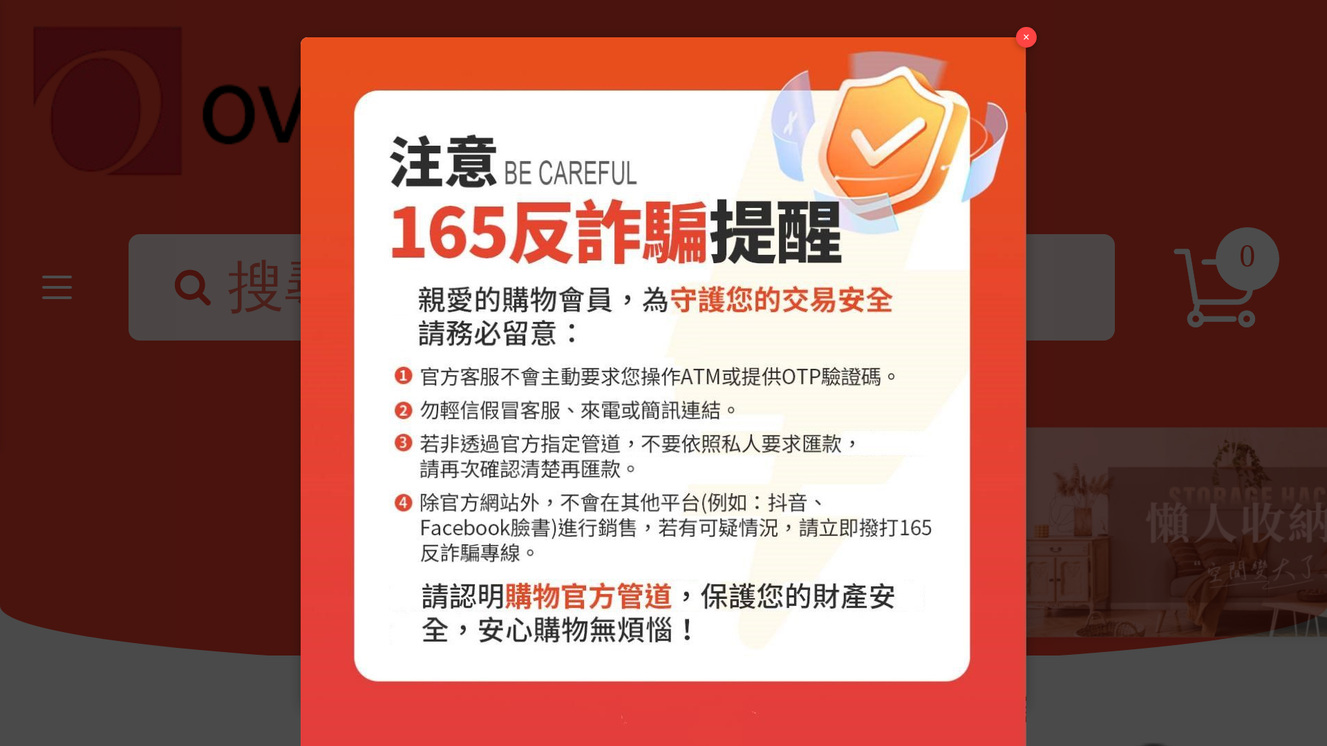 website screenshot of https://overstocktw.com/