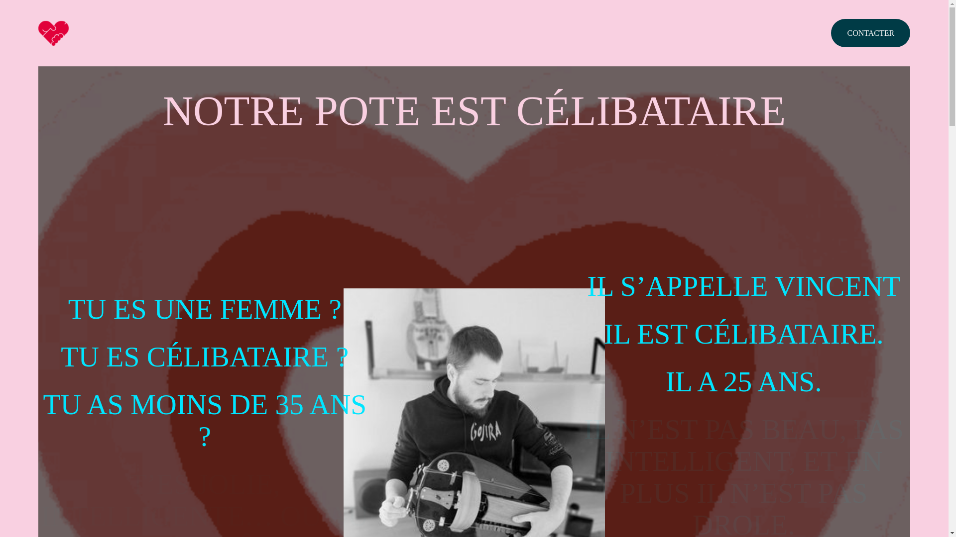 website screenshot of https://unpotecelibataire.fr/
