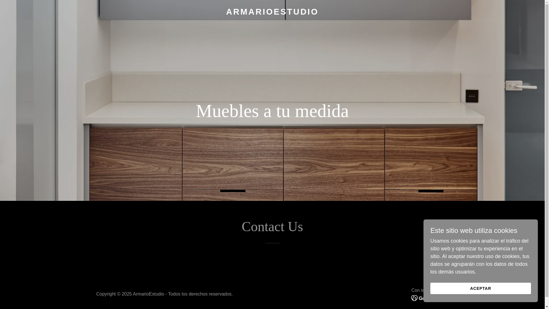 website screenshot of https://armarioestudio.com.mx/