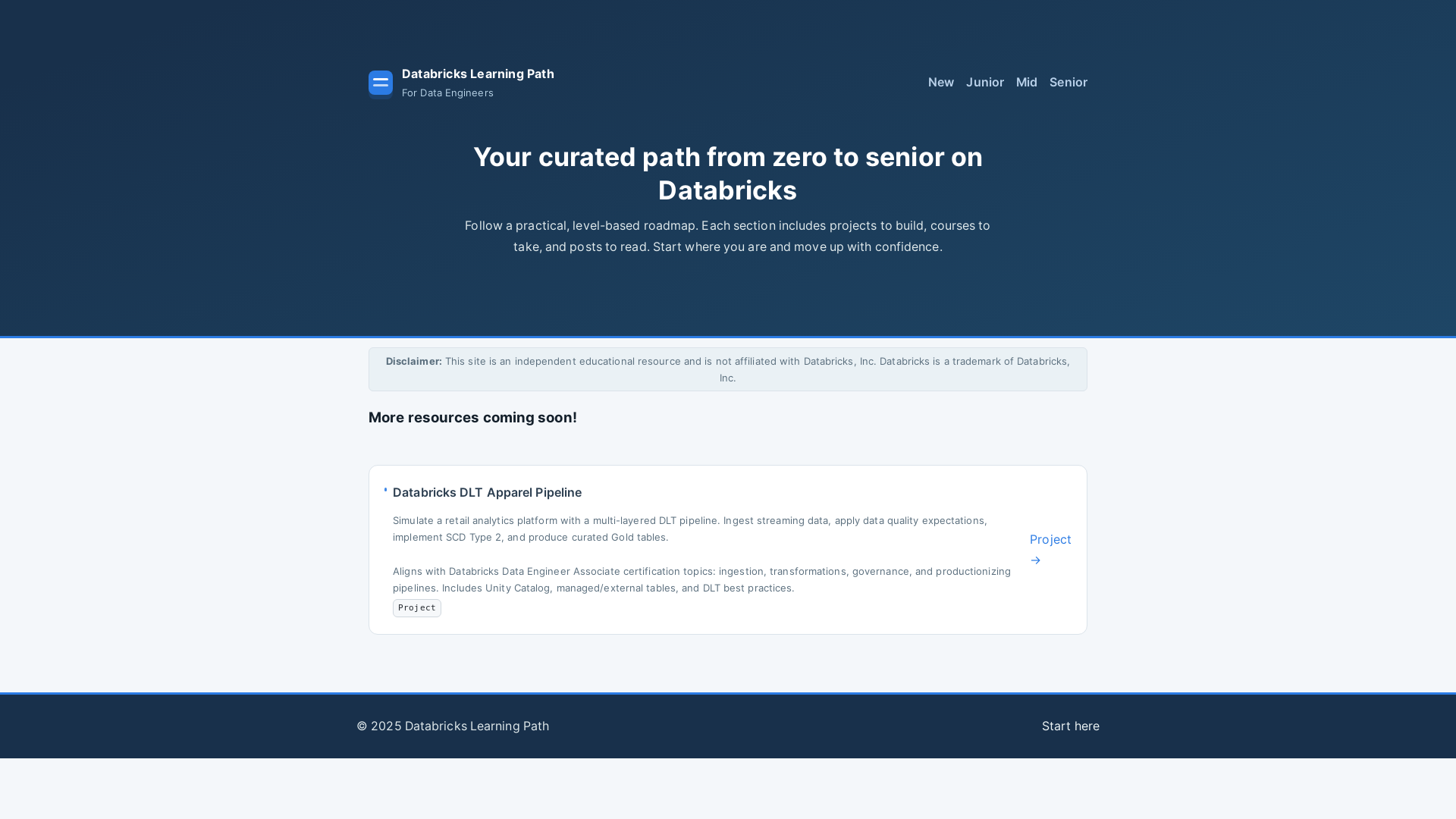 website screenshot of https://data-engineer-wiki.pages.dev/
