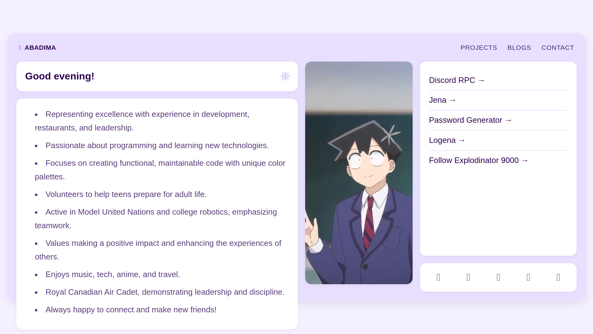 website screenshot of https://abadima.pages.dev/