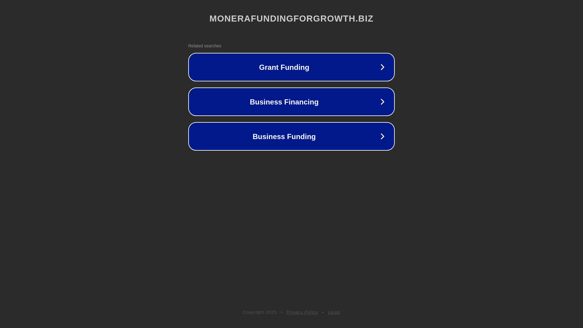 website screenshot of https://monerafundingforgrowth.biz/