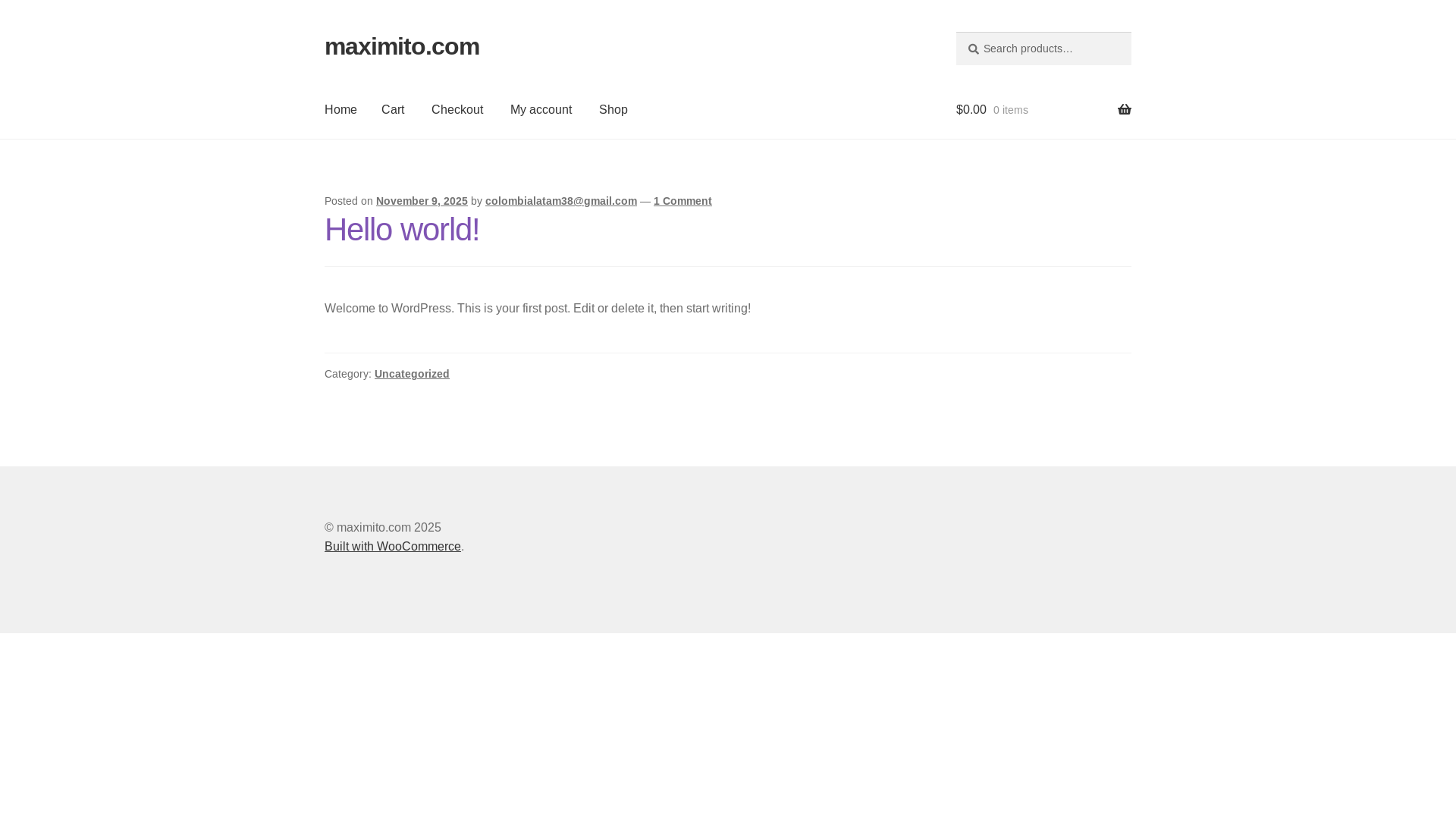 website screenshot of https://maximito.com/