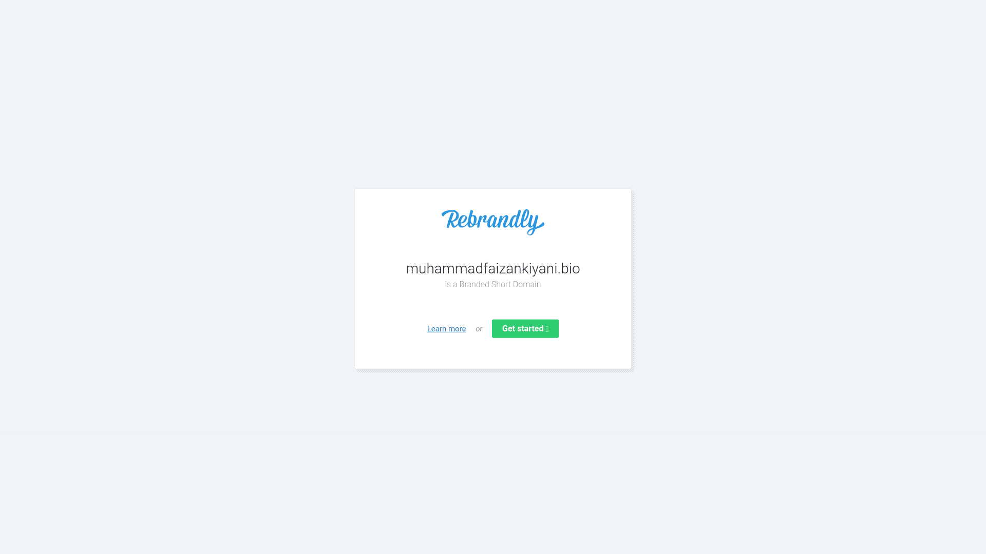 website screenshot of https://muhammadfaizankiyani.bio/