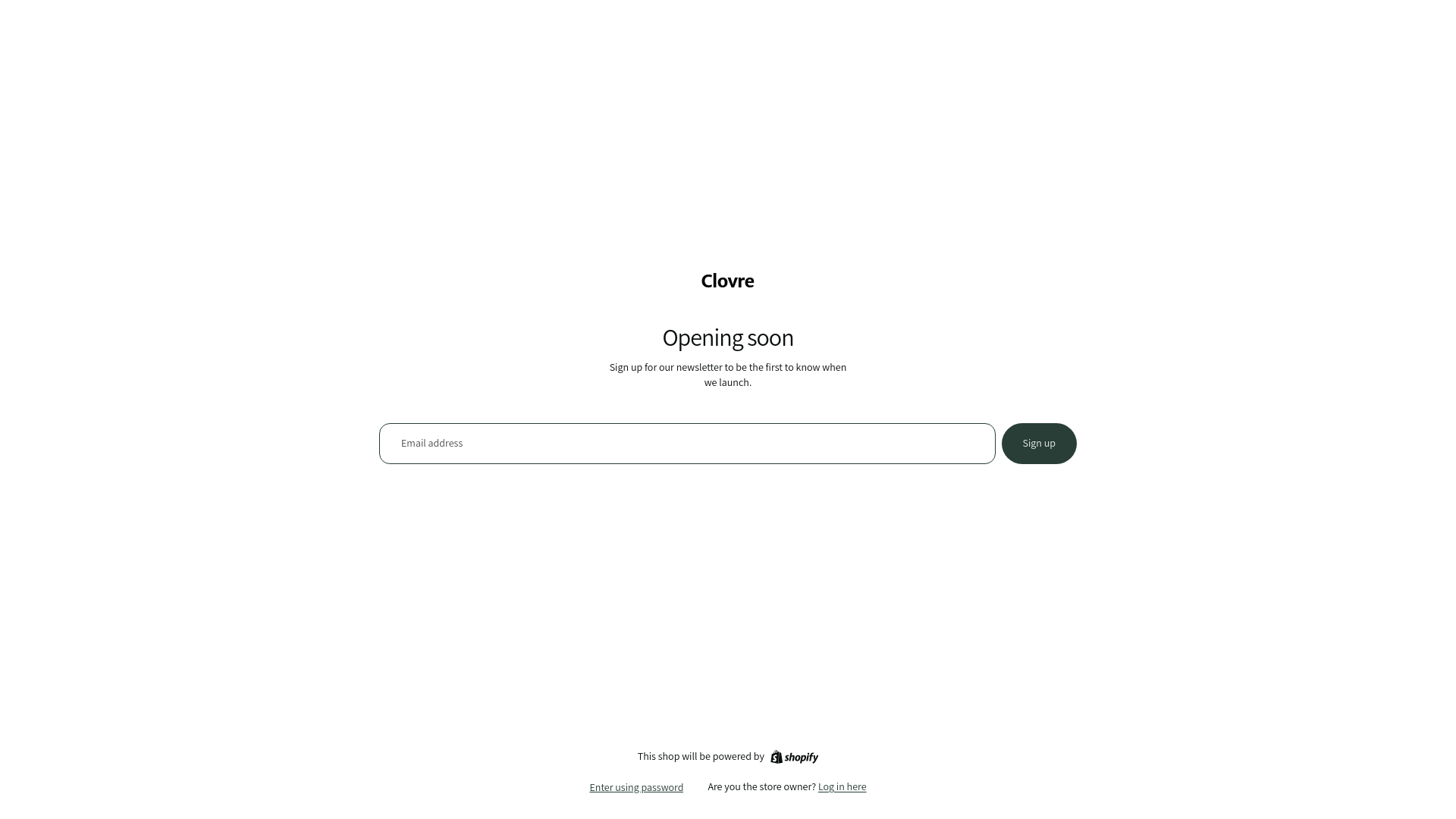 website screenshot of https://clovre.in/