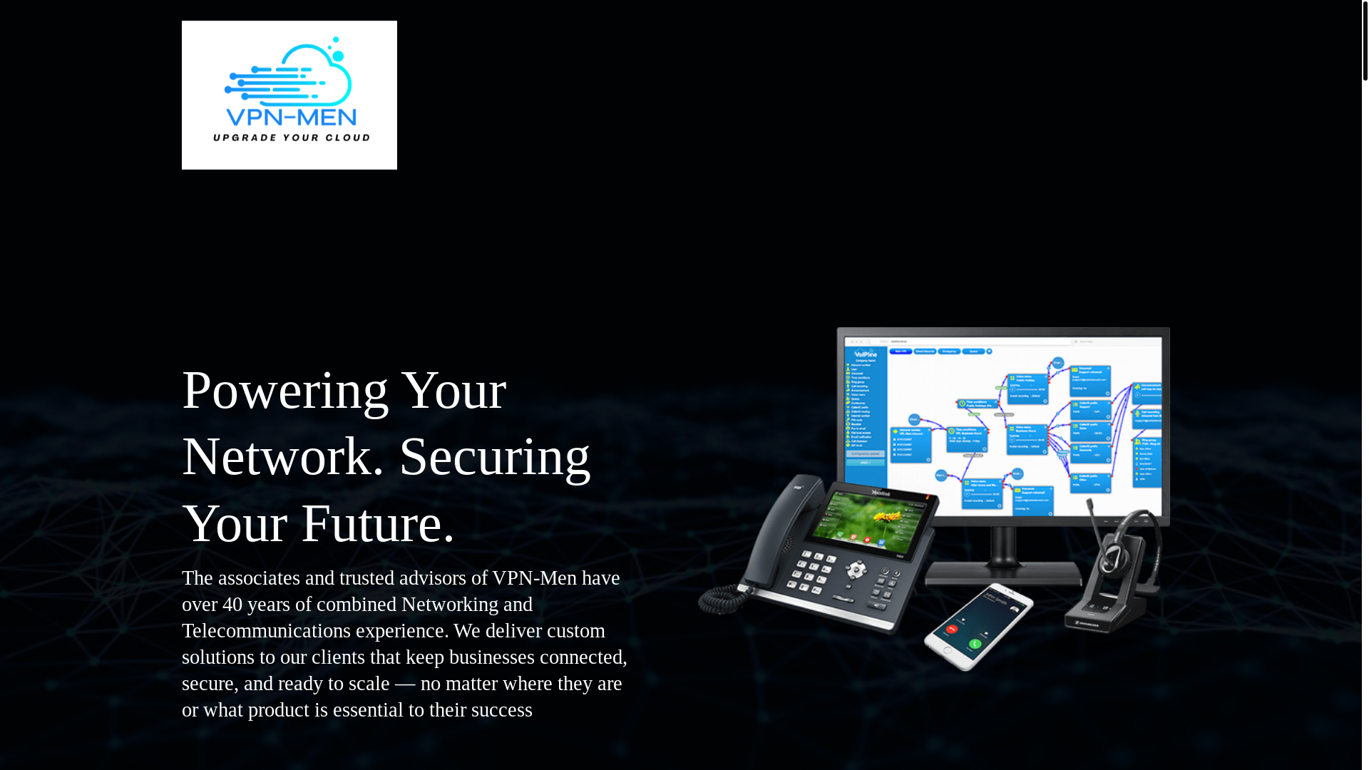 website screenshot of https://vpnmanage.com/