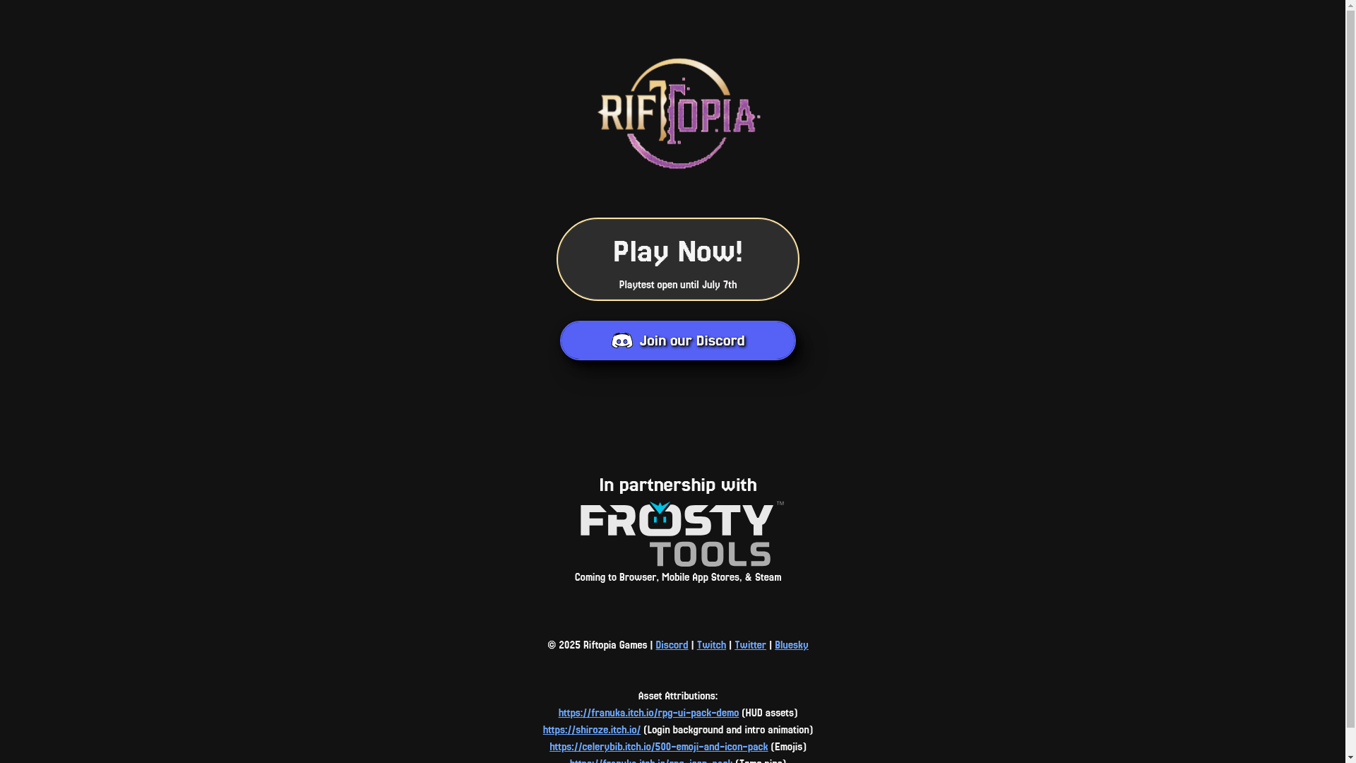 website screenshot of https://riftopia-static.pages.dev/