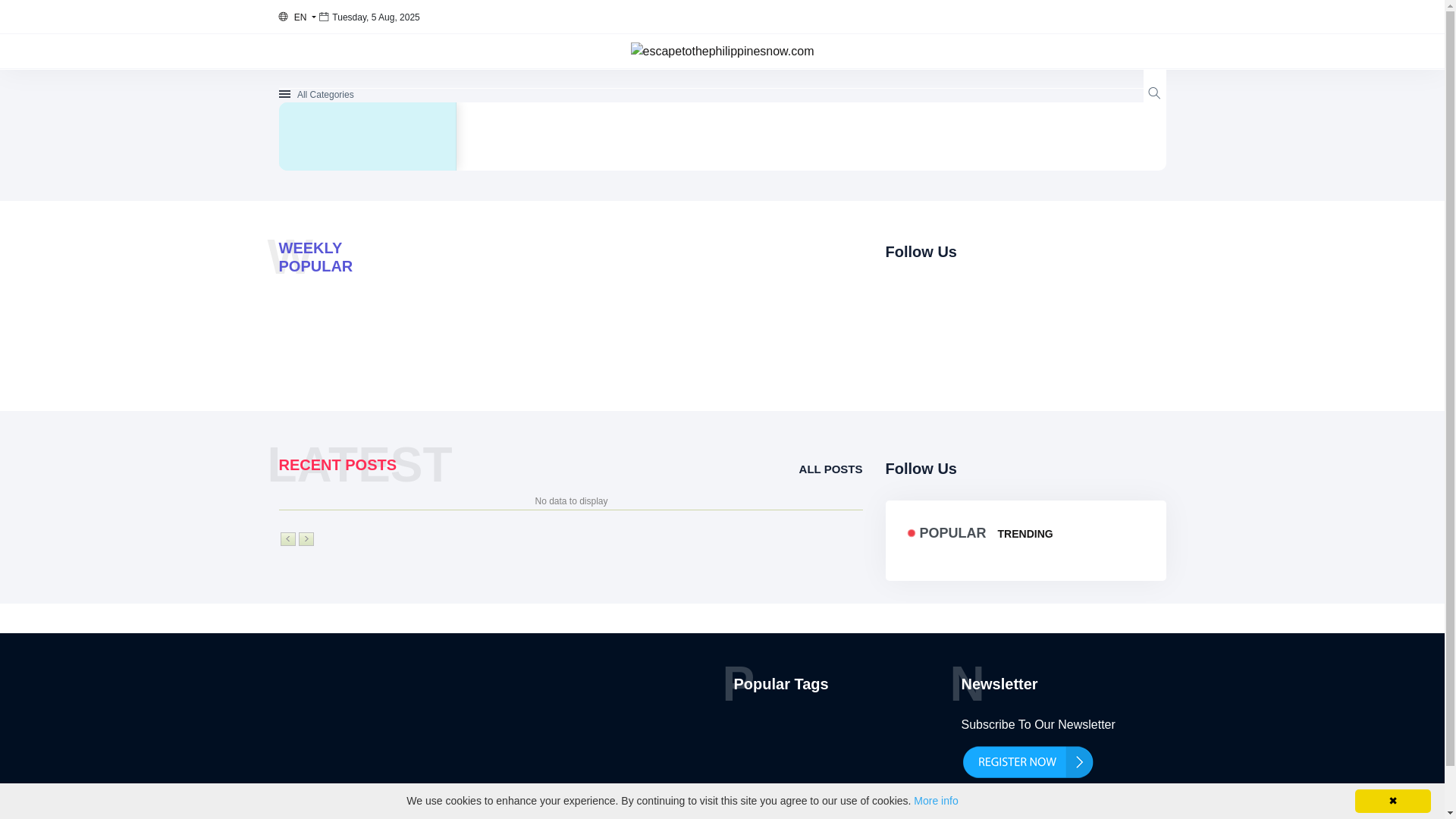 website screenshot of https://escapetothephilippinesnow.com/