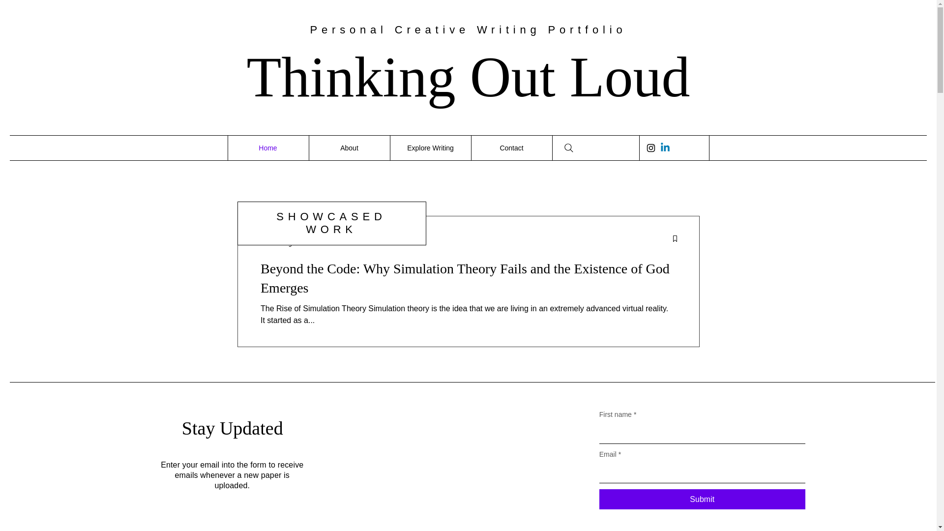 website screenshot of https://outloudthinking.net/