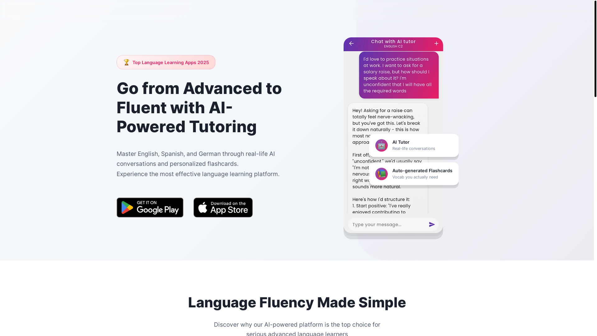 website screenshot of https://flashlingo-web.pages.dev/