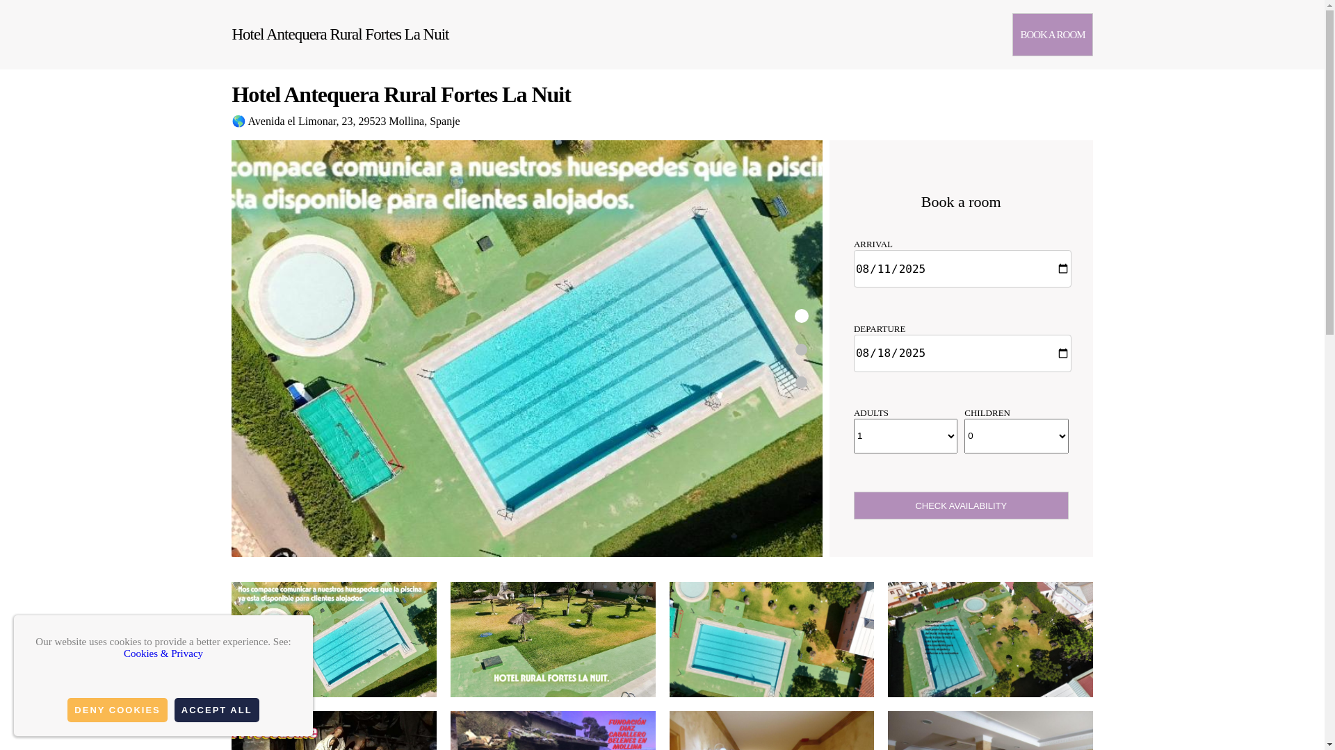 website screenshot of https://hotel-antequera-rural-fortes-la-nuit.com.es/