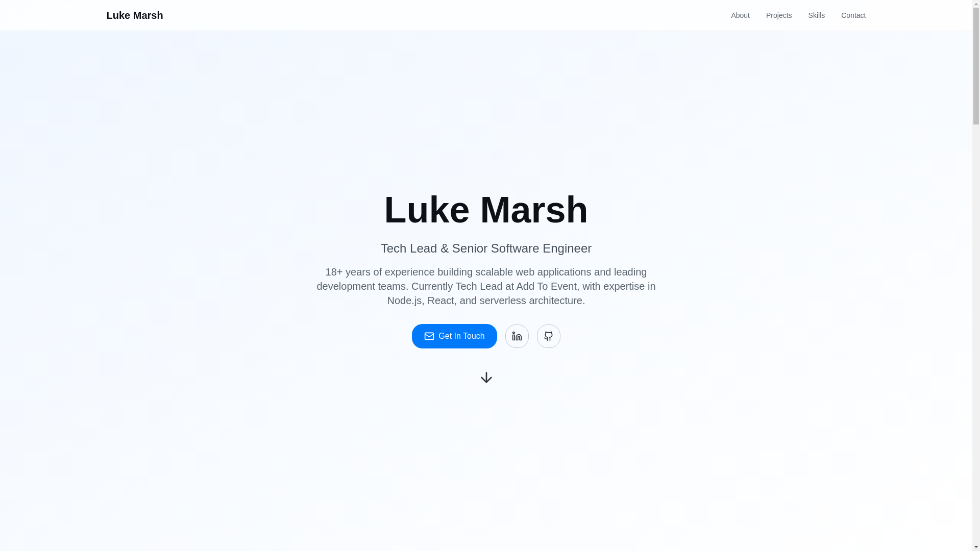 website screenshot of https://lukemarsh.dev/