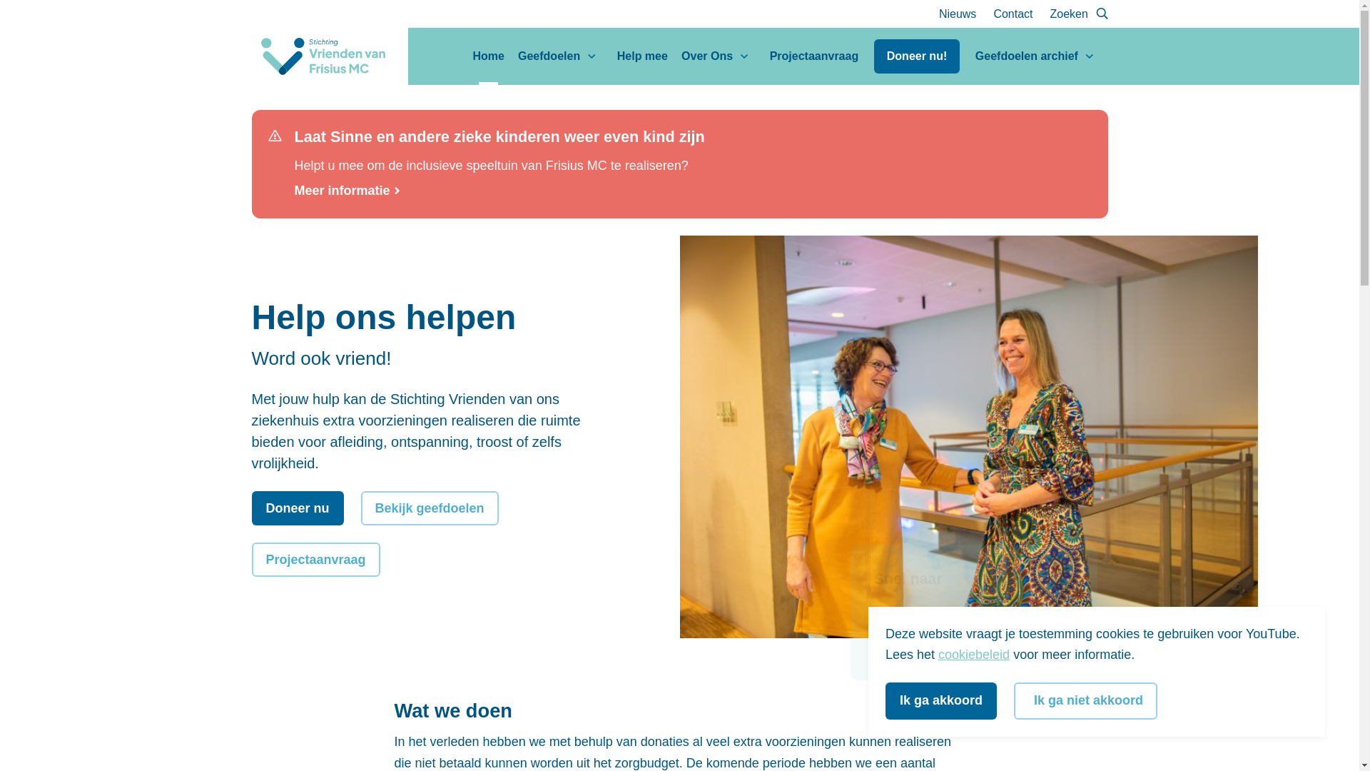 website screenshot of https://vriendenvanfrisius.nl/