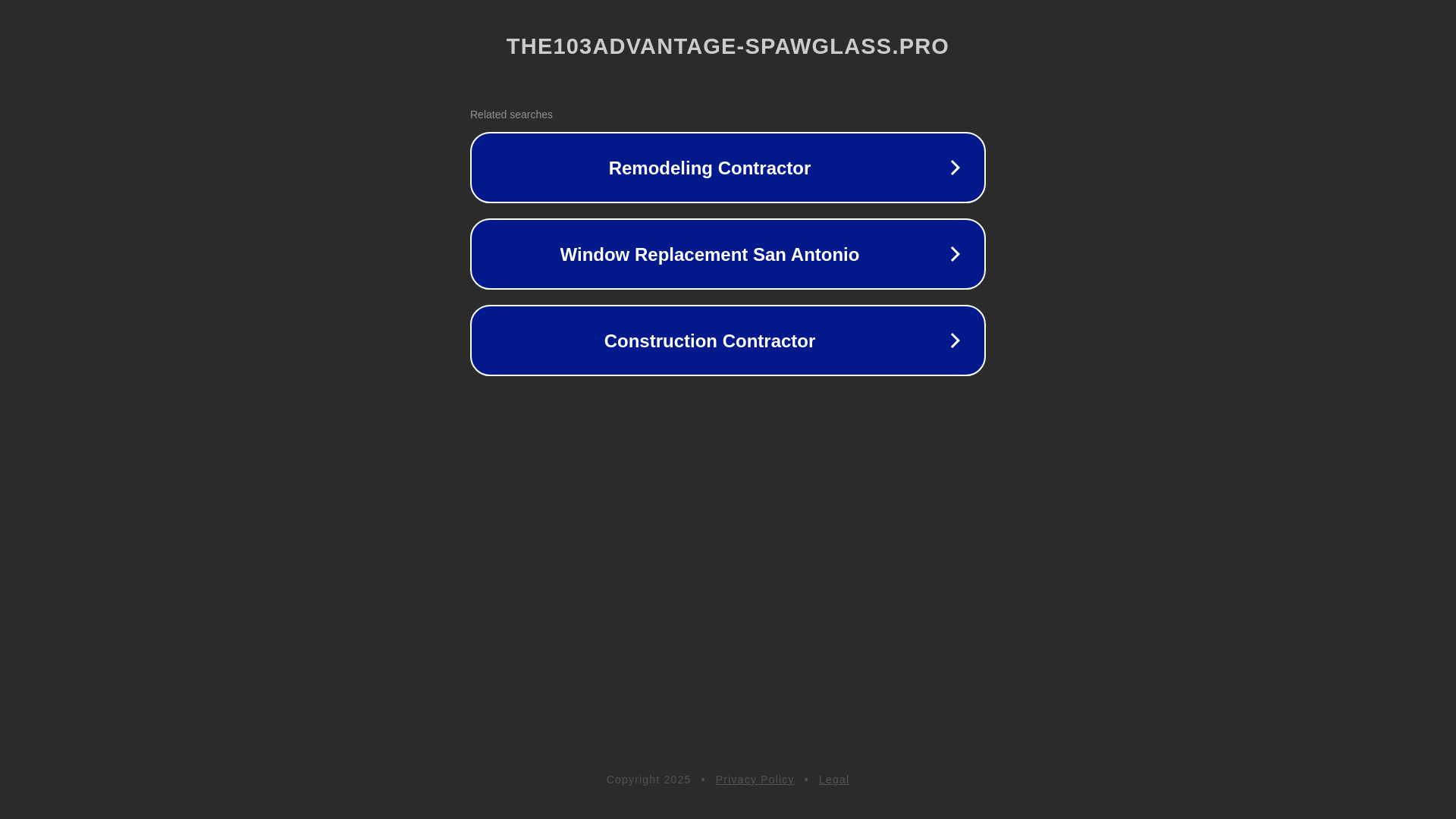 website screenshot of https://the103advantage-spawglass.pro/