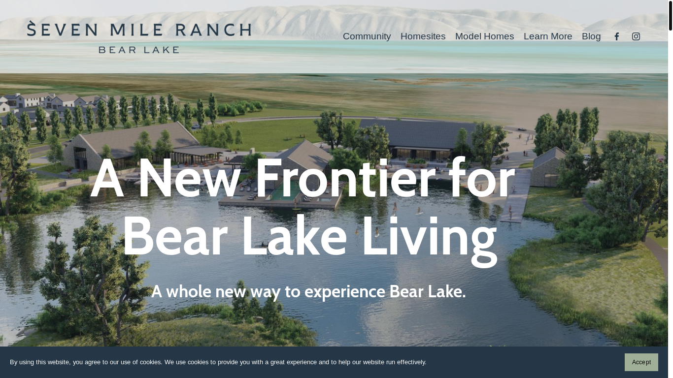 website screenshot of https://sevenmileranchbearlake.dev/