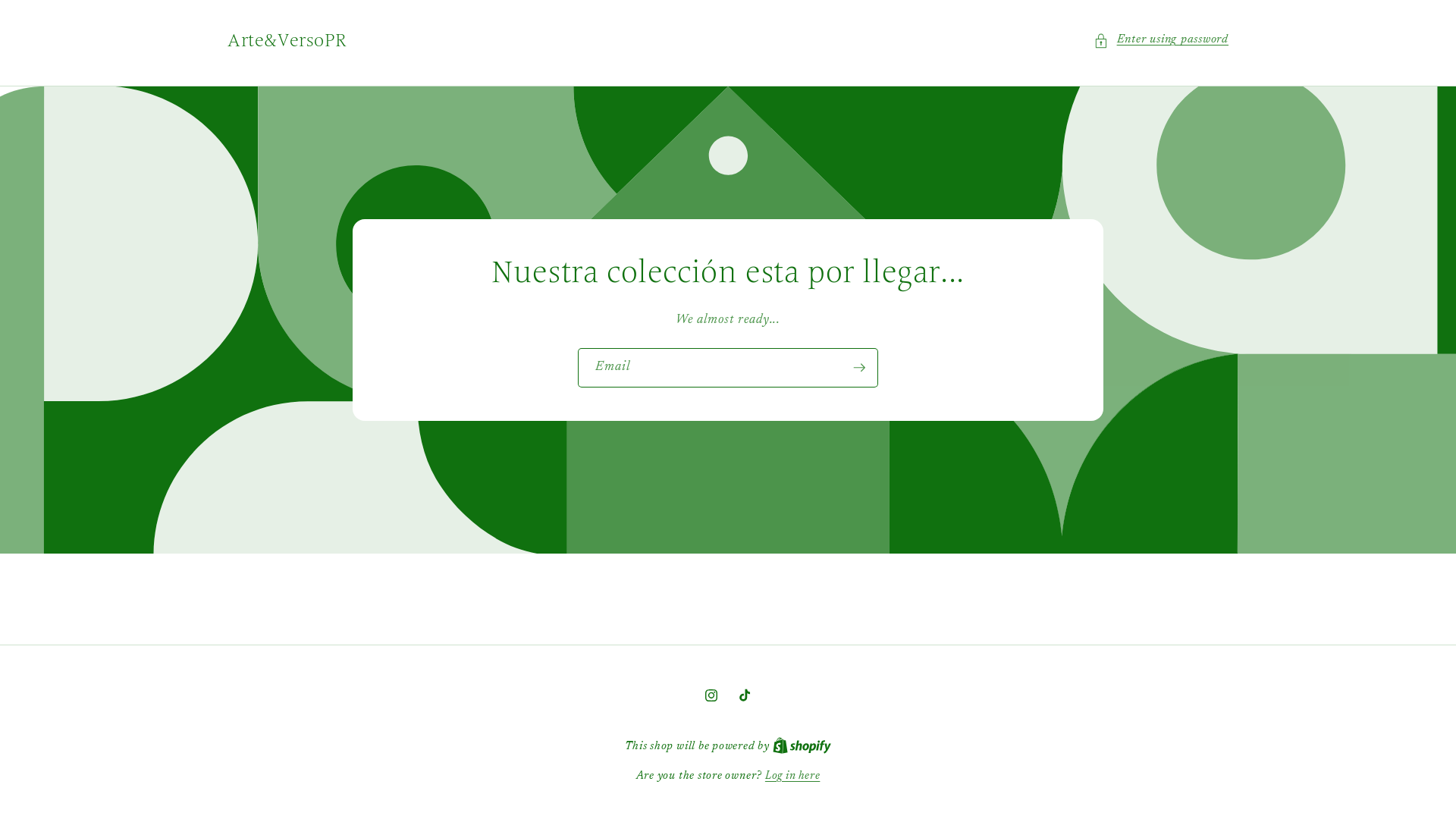 website screenshot of https://arteverso.shop/