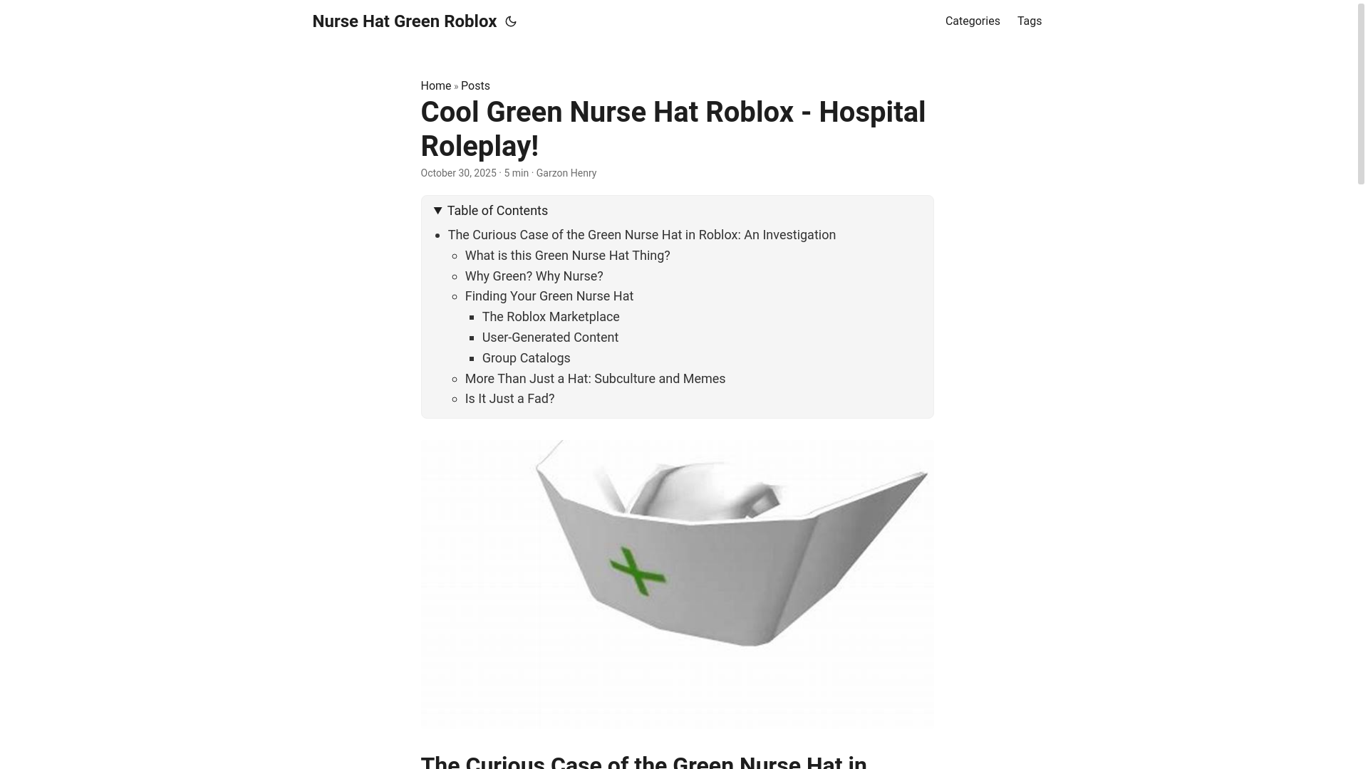 website screenshot of https://nurse-hat-green-roblox.pages.dev/
