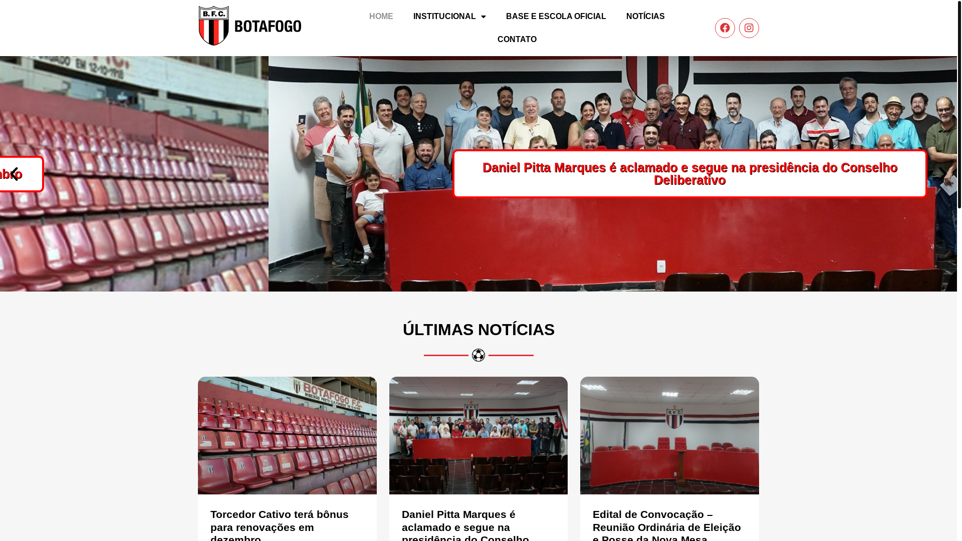 website screenshot of https://botafogofc.com.br