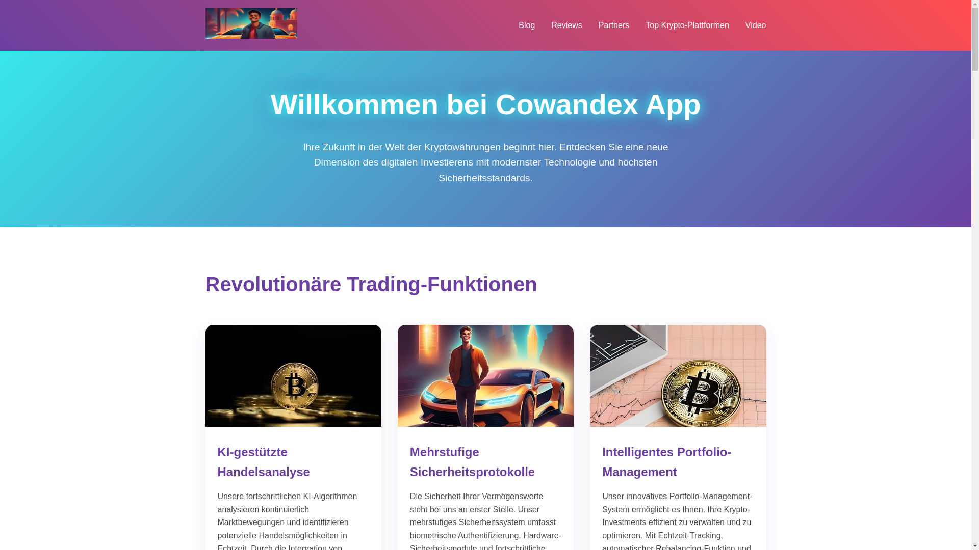 website screenshot of https://cowandexapp-platform.top/