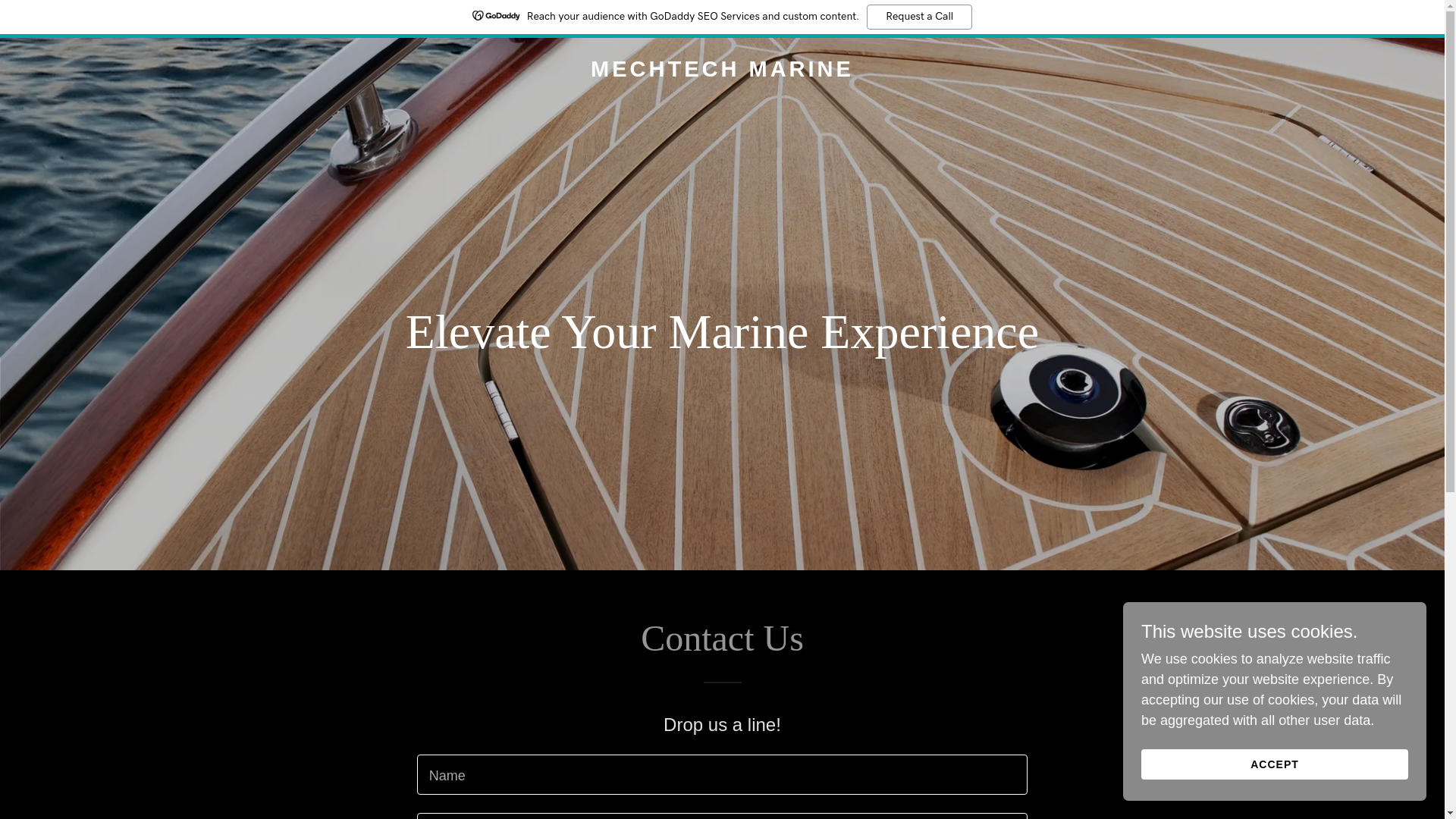 website screenshot of https://mechtechmarine.com/