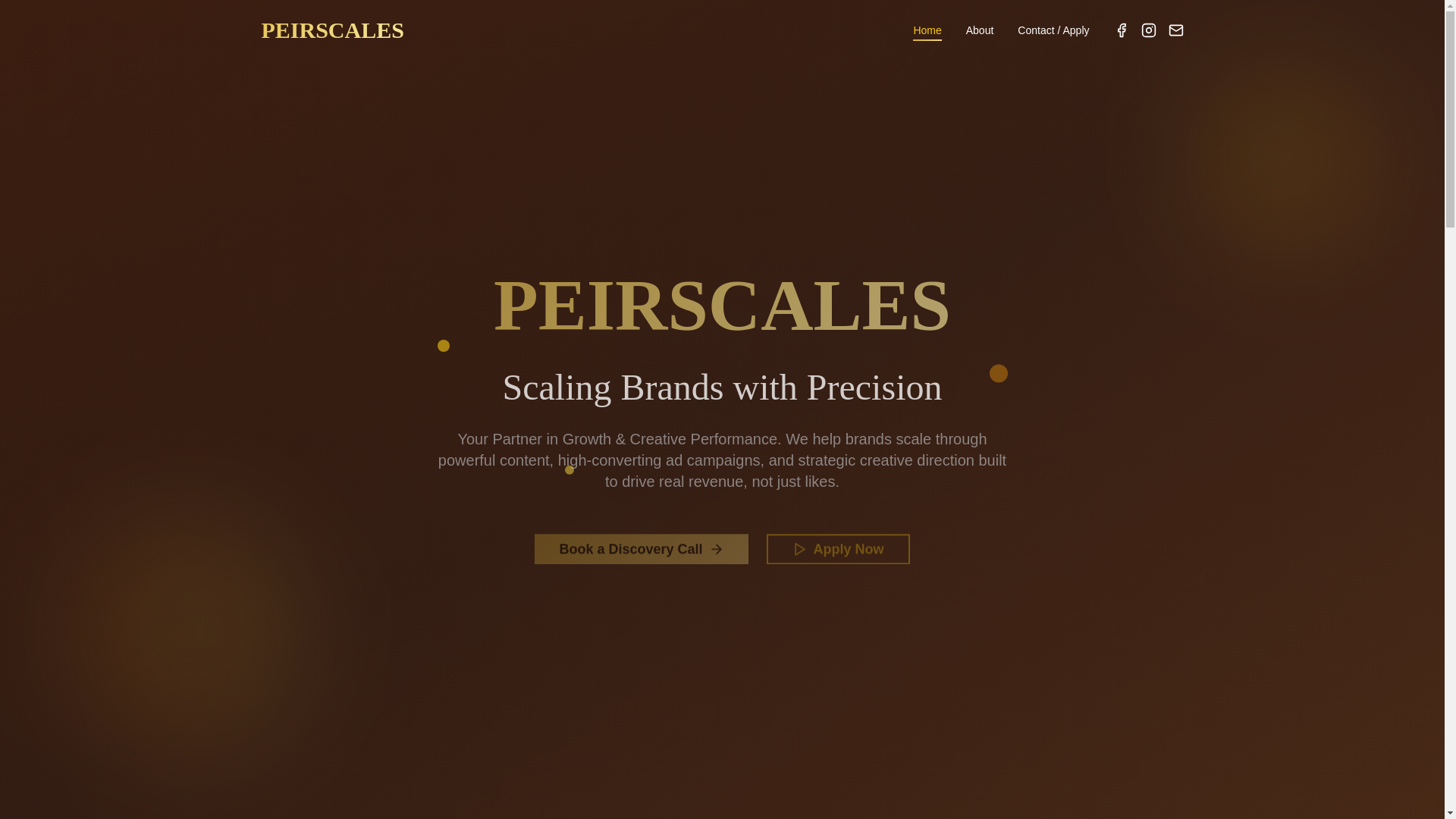 website screenshot of https://peirscales.com/